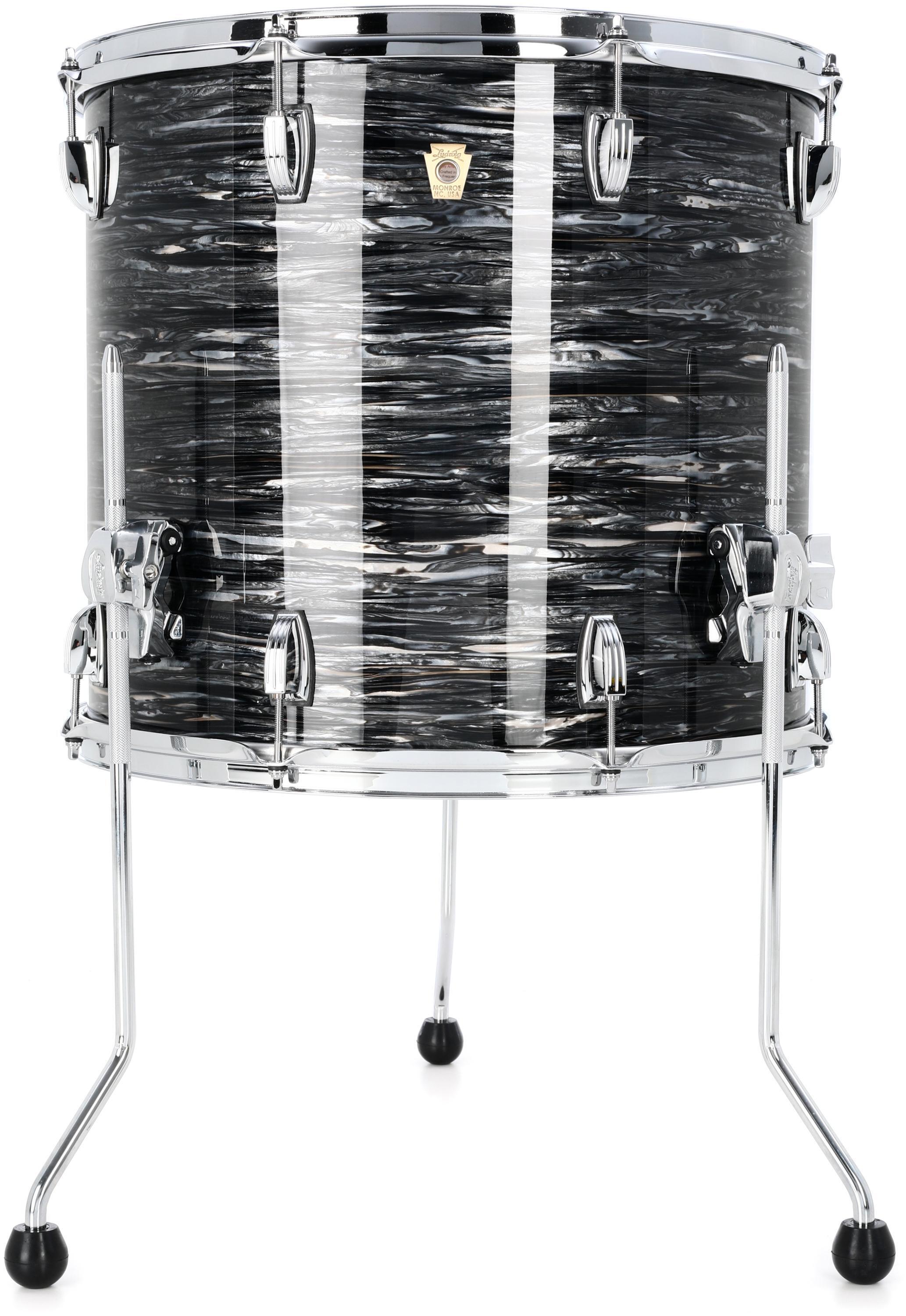 Ludwig Classic Maple Floor Tom - 16 x 18 inch - Vintage Black 