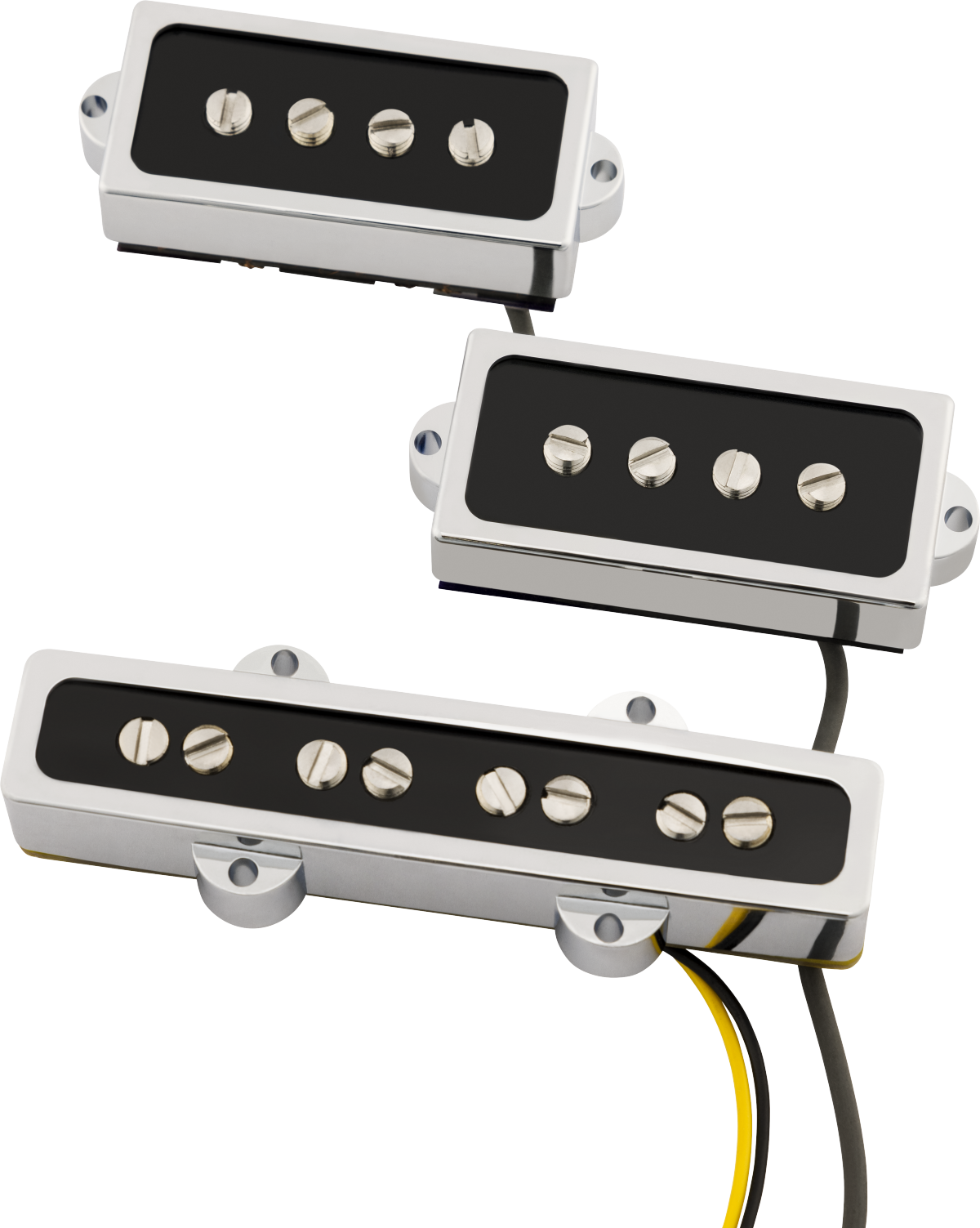 Photo of Fender Cobalt Chrome P/J Bass Pickup Set