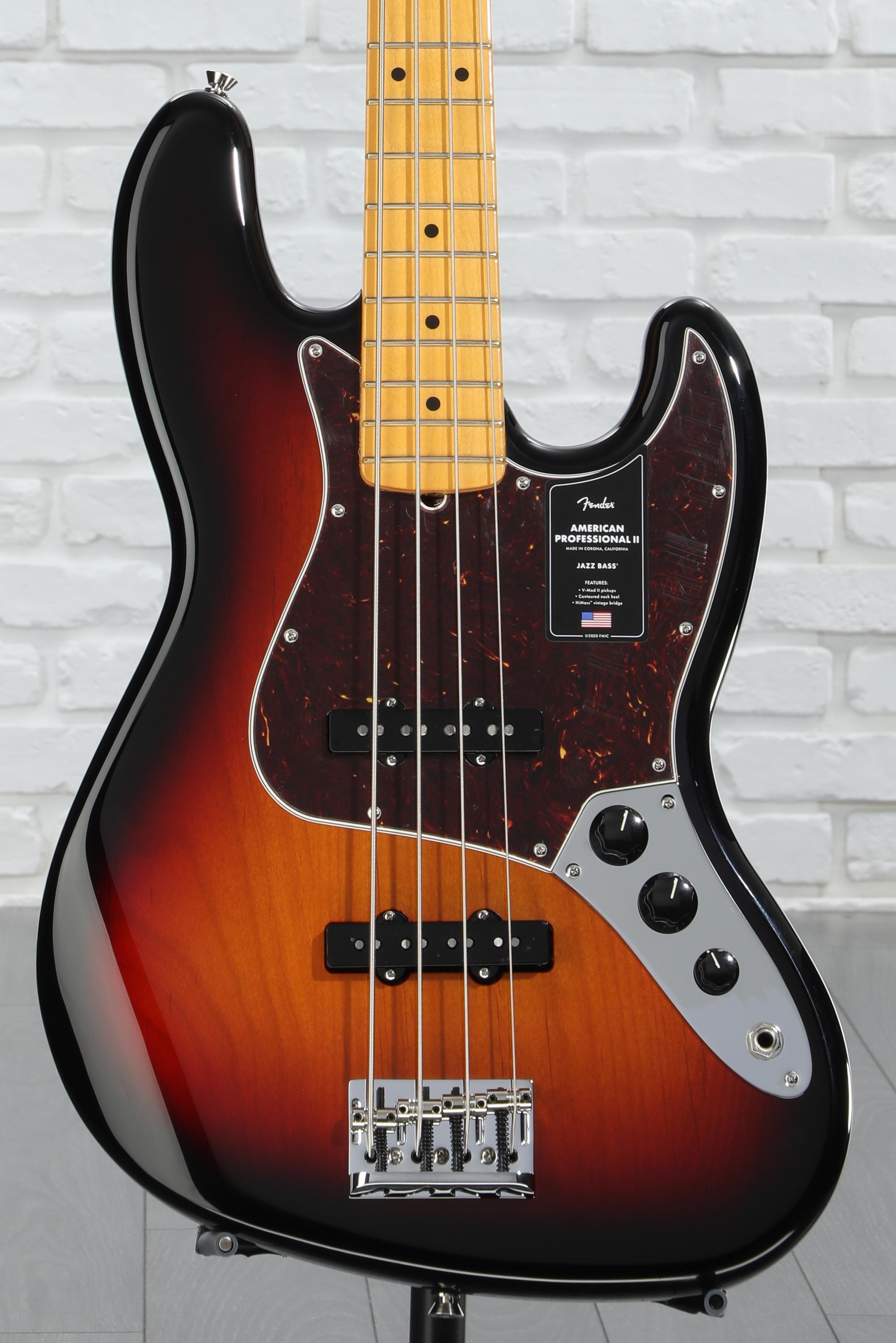 ベース Fender American Professional II Jazz bas Fender American Professional II Jazz Bass - Olympic White