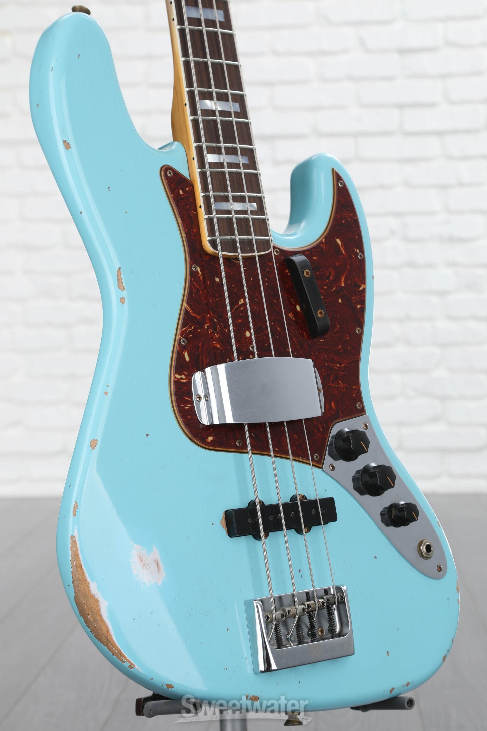 ベース 60s Style Custom relic Jazz Bass Fender Custom Shop 1960 Jazz Bass Heavy Relic Aged Sea Foam