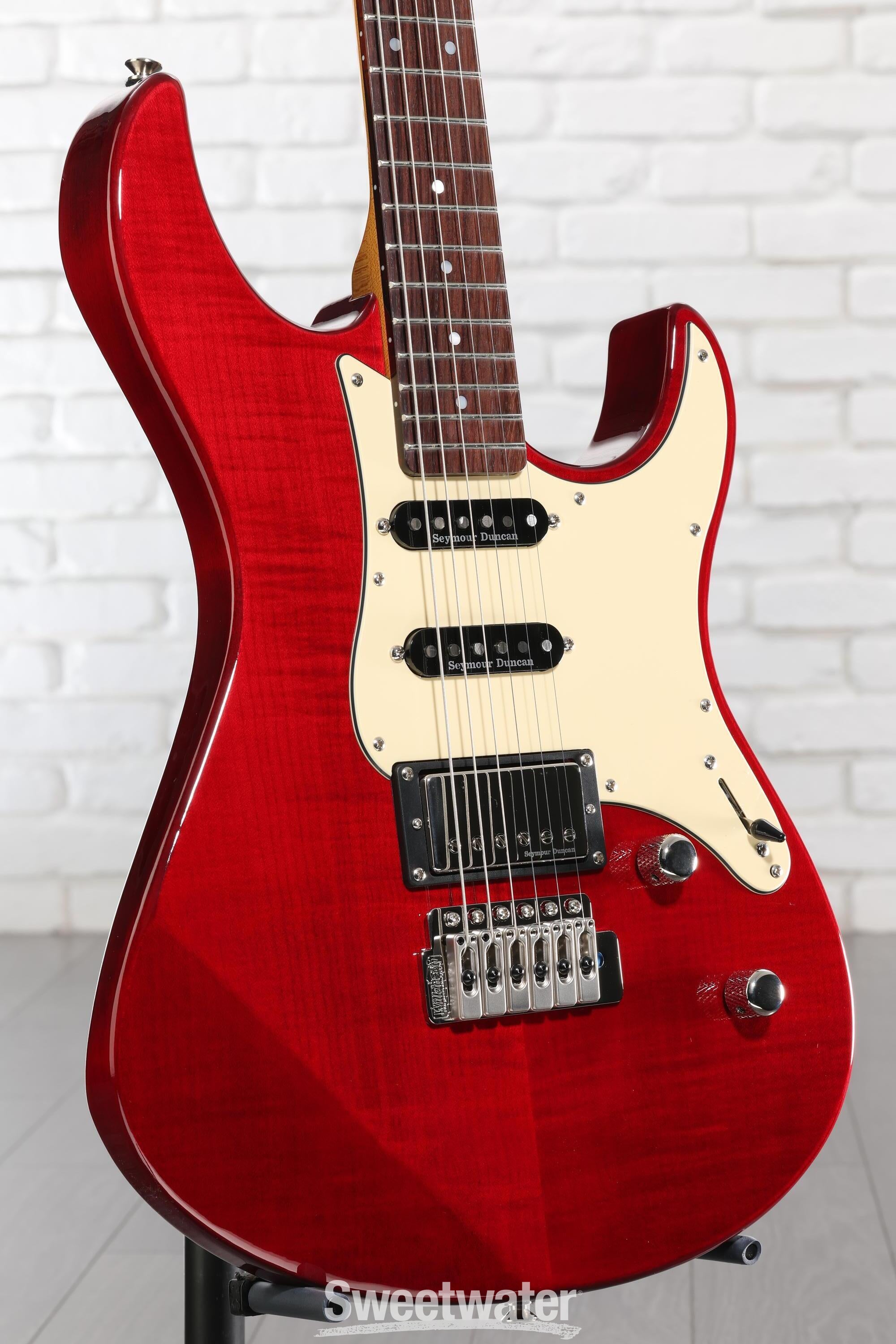 Yamaha PAC612VIIFMX Pacifica Electric Guitar - Fired Red | Sweetwater