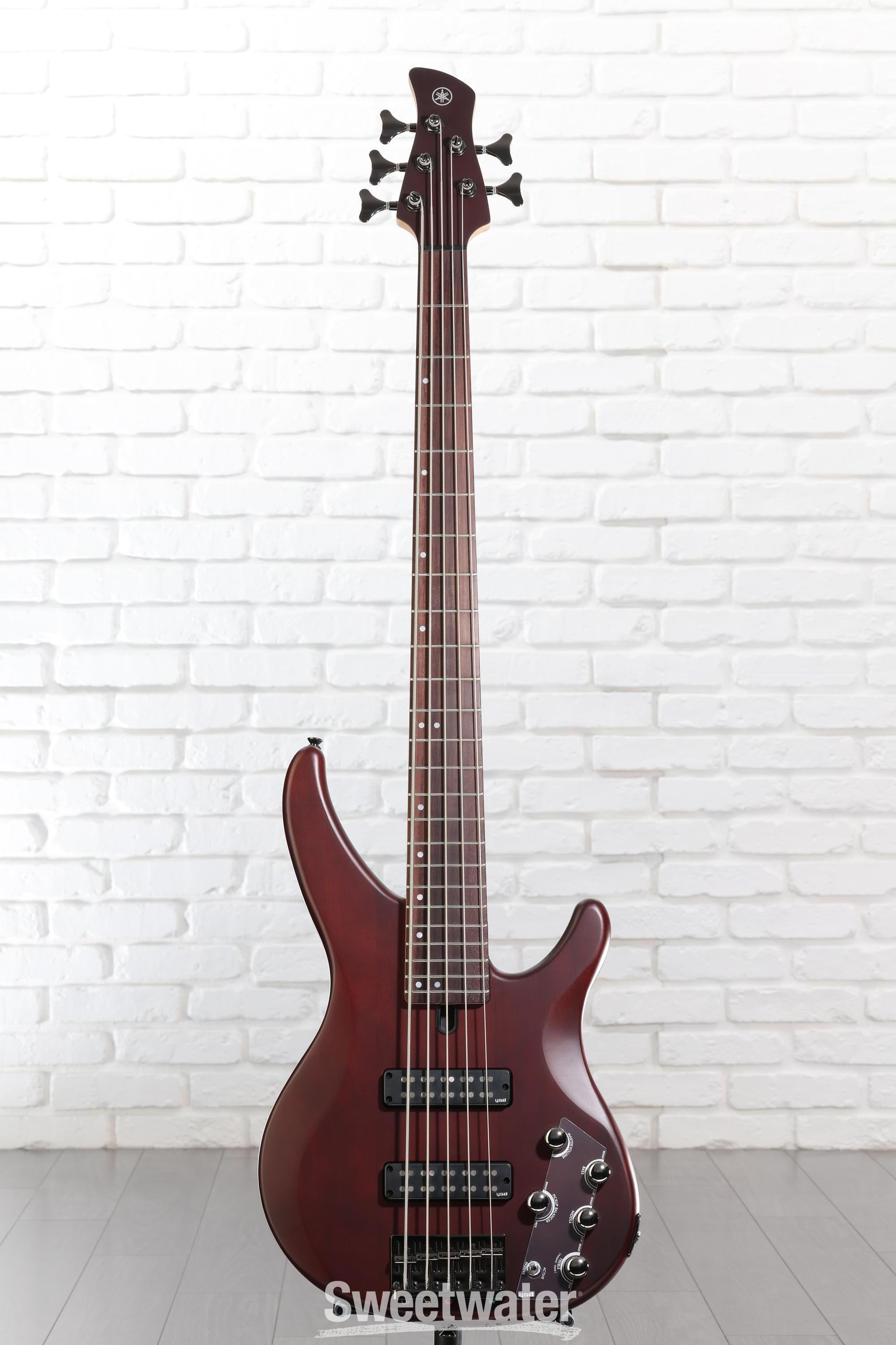 Yamaha TRBX505 5-string Bass Guitar - Translucent Brown | Sweetwater