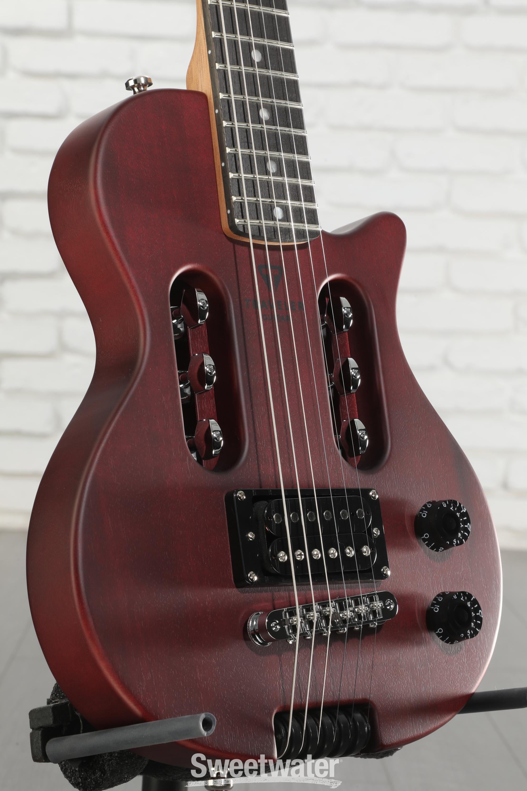 Traveler Guitar EG-1 Studio Electric Guitar - Red Satin | Sweetwater