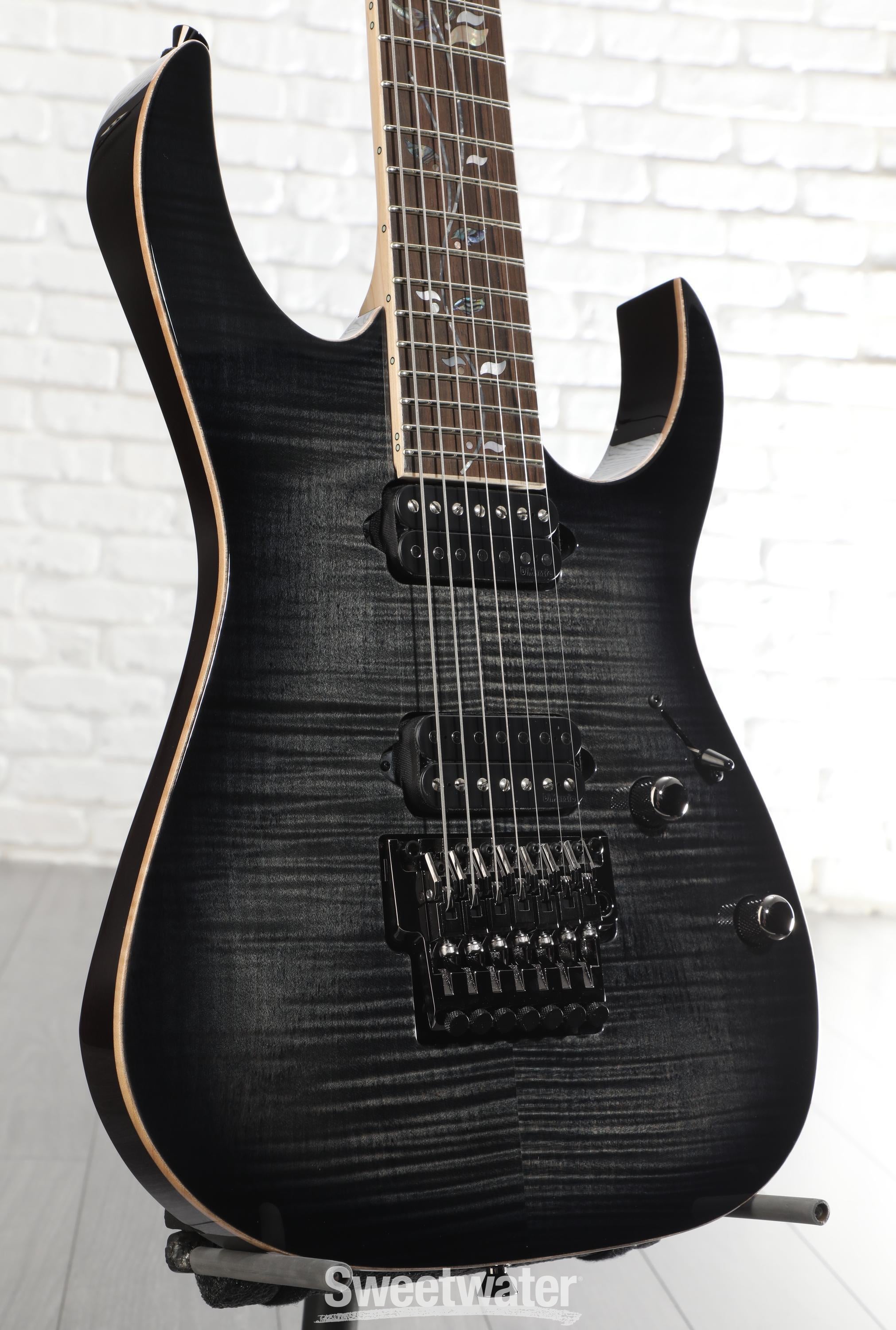 Ibanez J Custom RG8527 7-string Electric Guitar - Black Rutile