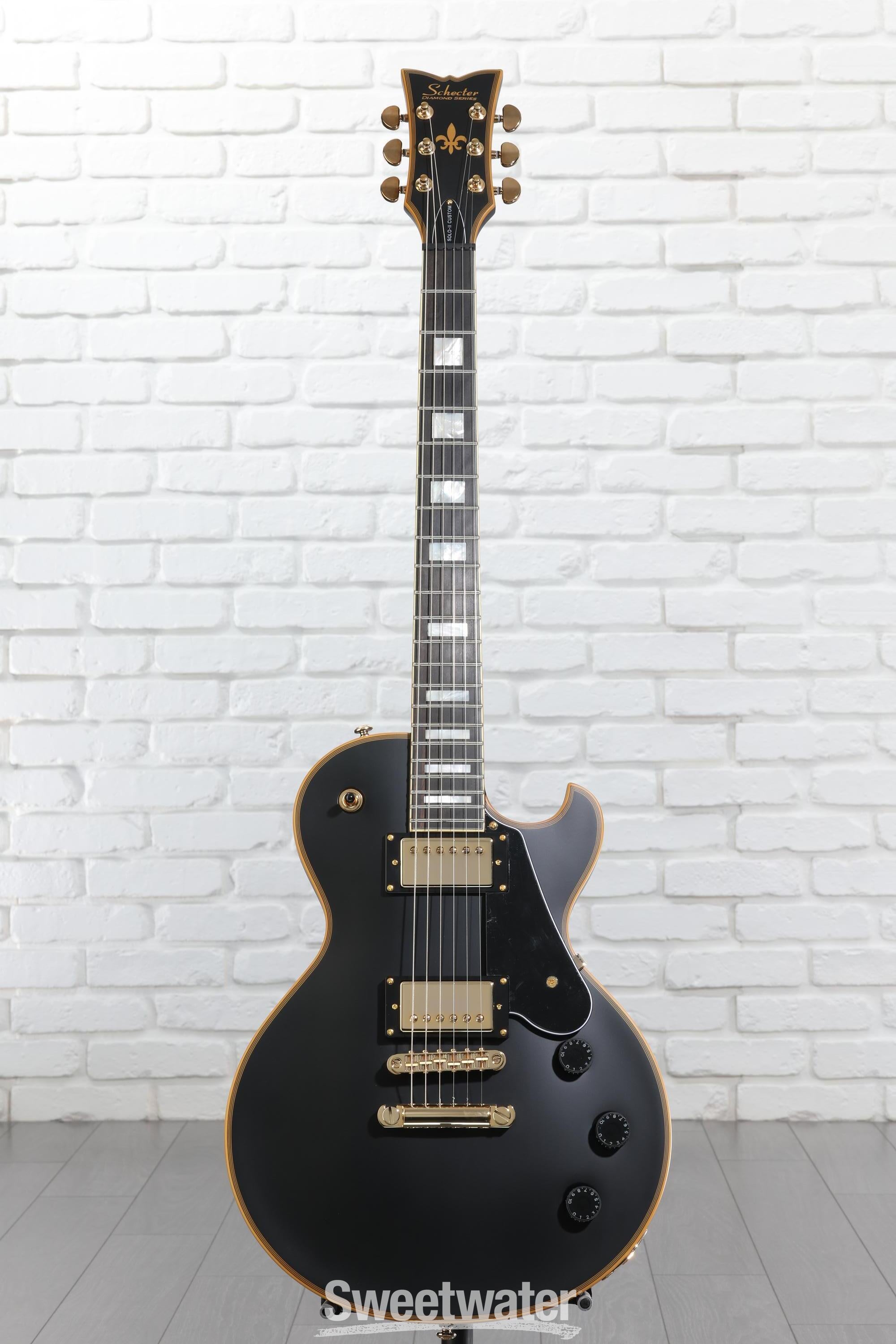 Schecter Solo-II Custom Electric Guitar - Aged Black Satin