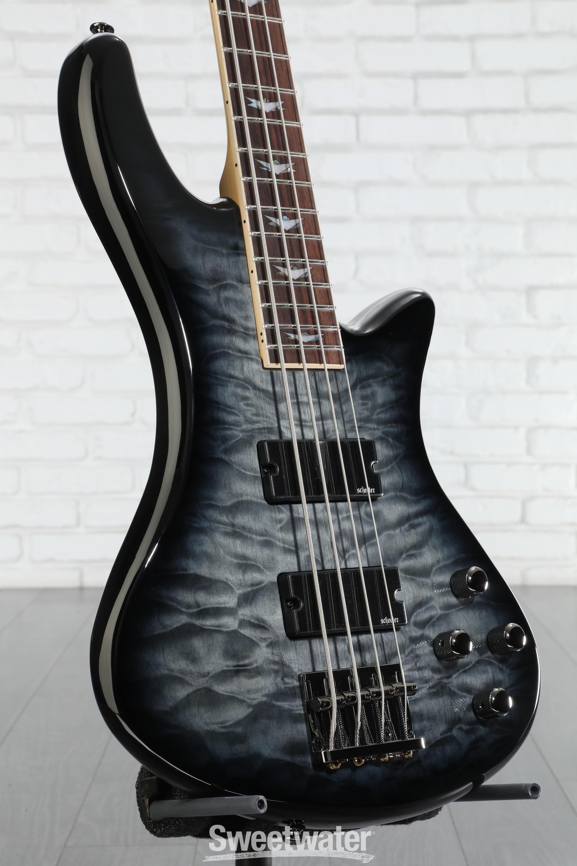 Schecter Stiletto Extreme 4 Bass Guitar - See-Thru Black