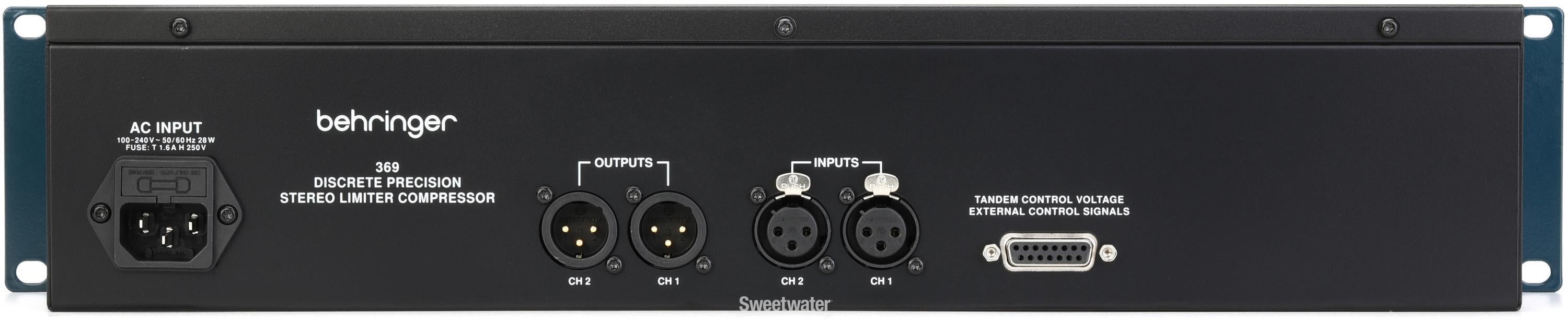 配信機器・PA機器・レコーディング機器 Behringer 369 Precision StereoCompressor Behringer | Product | 369