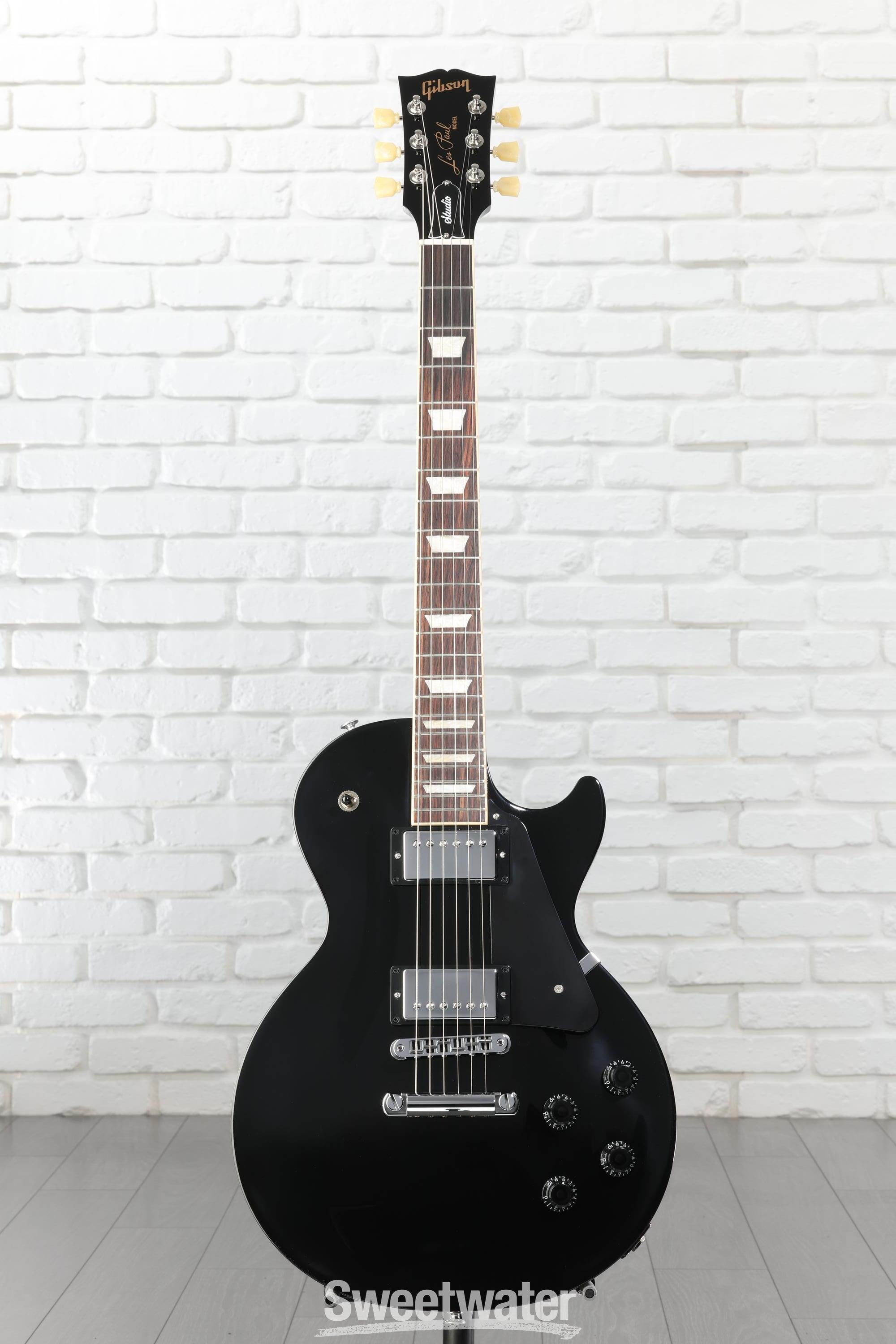 ギター Gibson USA Les Paul Studio Ebony Gibson Les Paul Studio Electric Guitar - Ebony | Sweetwater