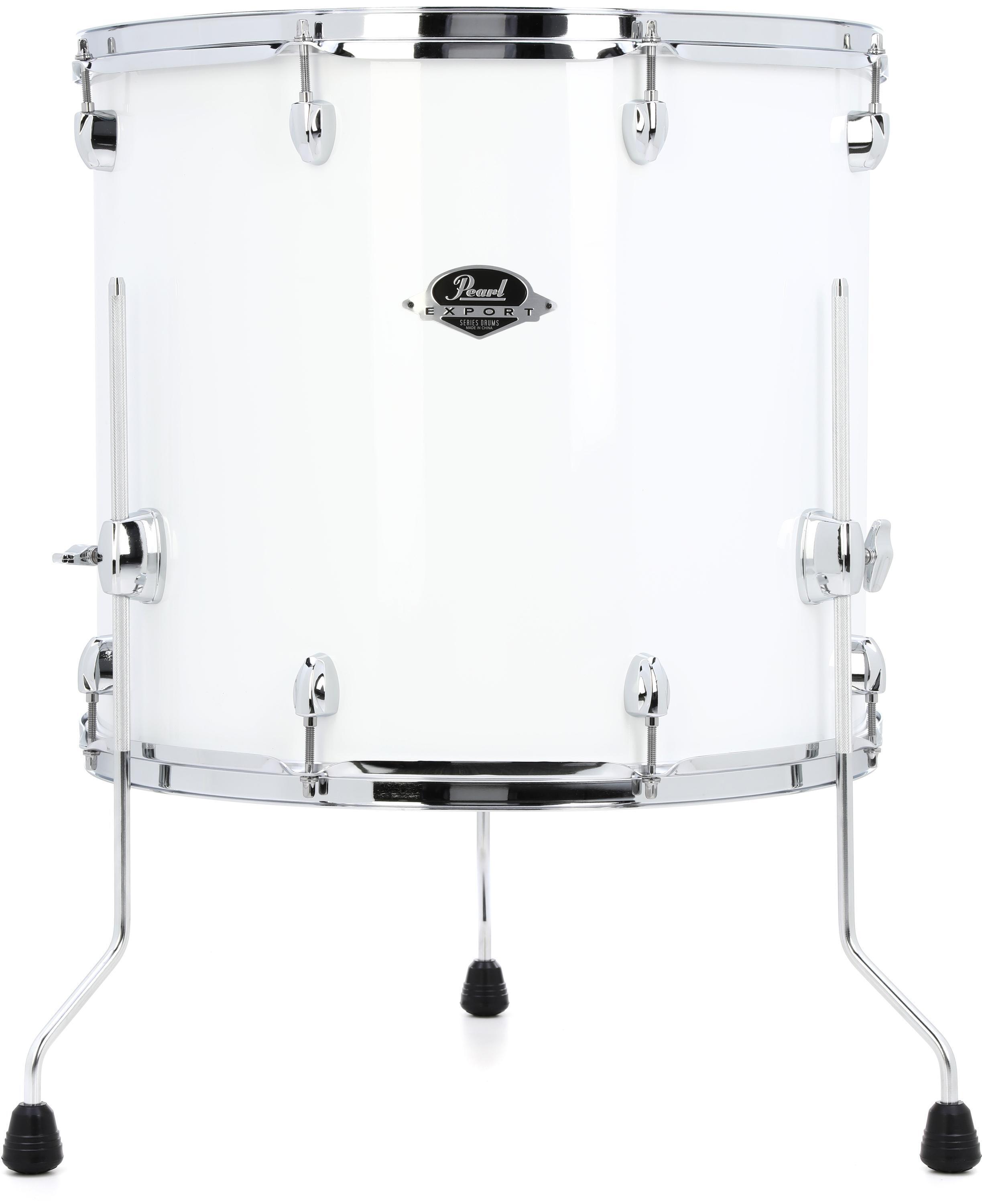 Pearl Export EXX Floor Tom - 16 x 18 inch - Smokey Chrome | Sweetwater