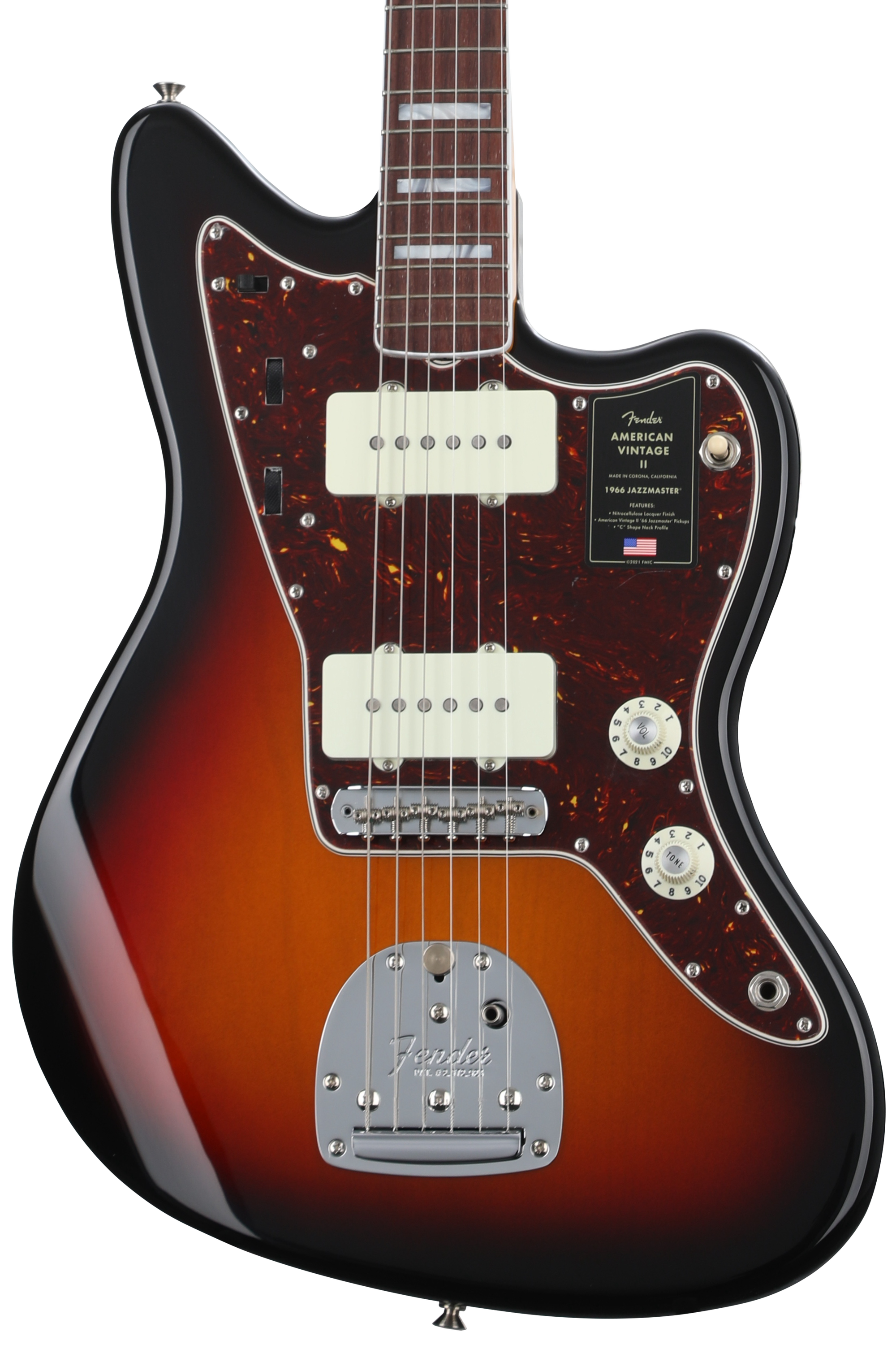 Fender American Vintage II 1966 Jazzmaster Electric Guitar - 3-tone Sunburst