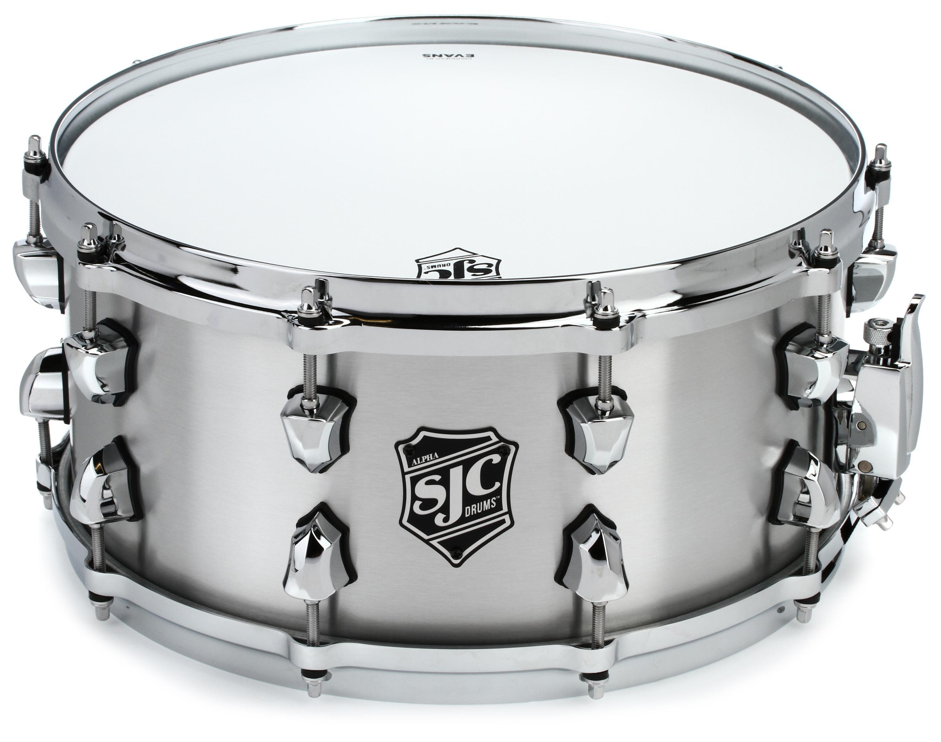 Snare Custom 6インチ SJC Custom Drums Alpha Aluminum Snare Drum - 6.5 x 14 inch