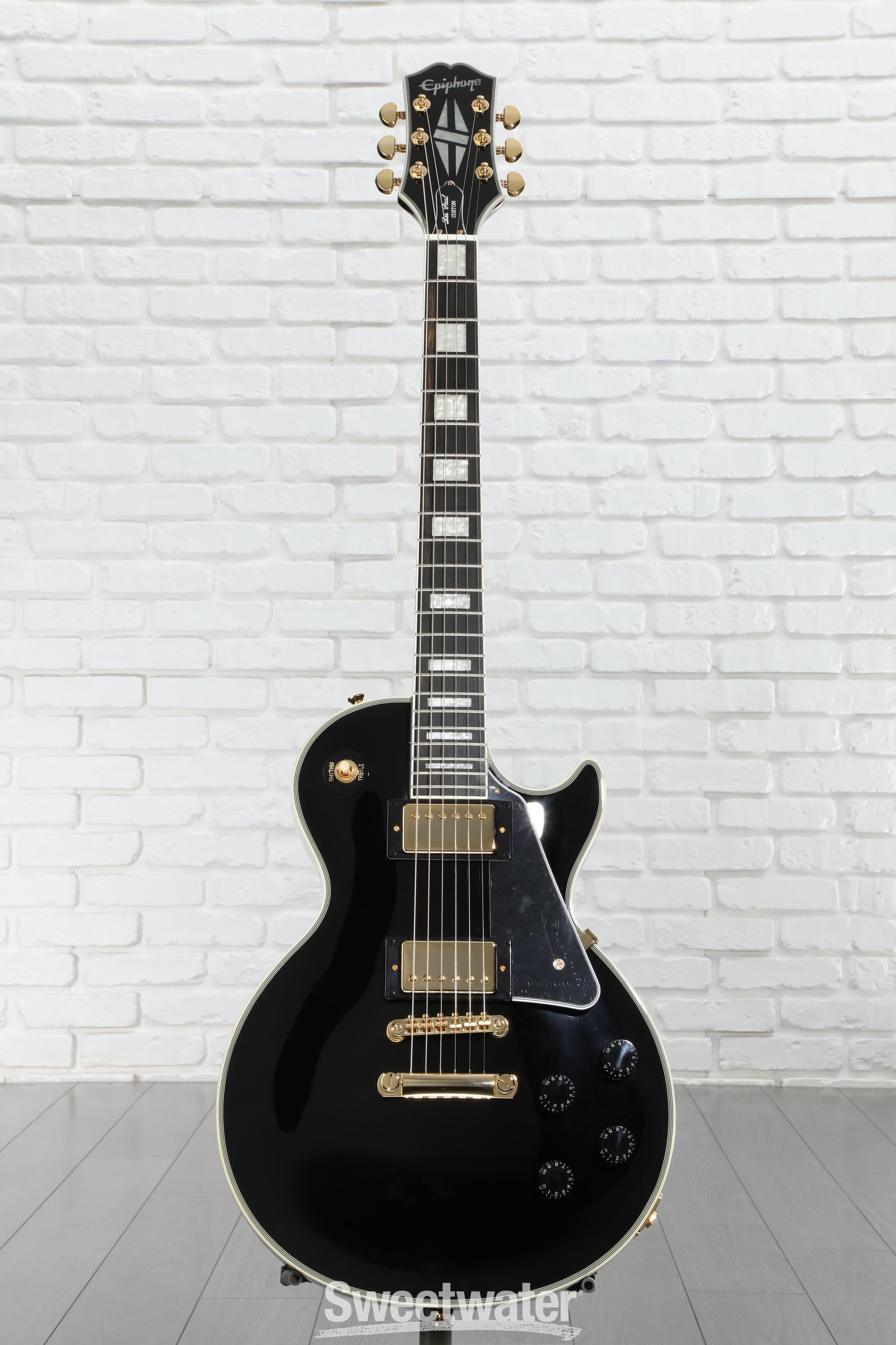 Epiphone Les Paul Custom Electric Guitar - Ebony | Sweetwater