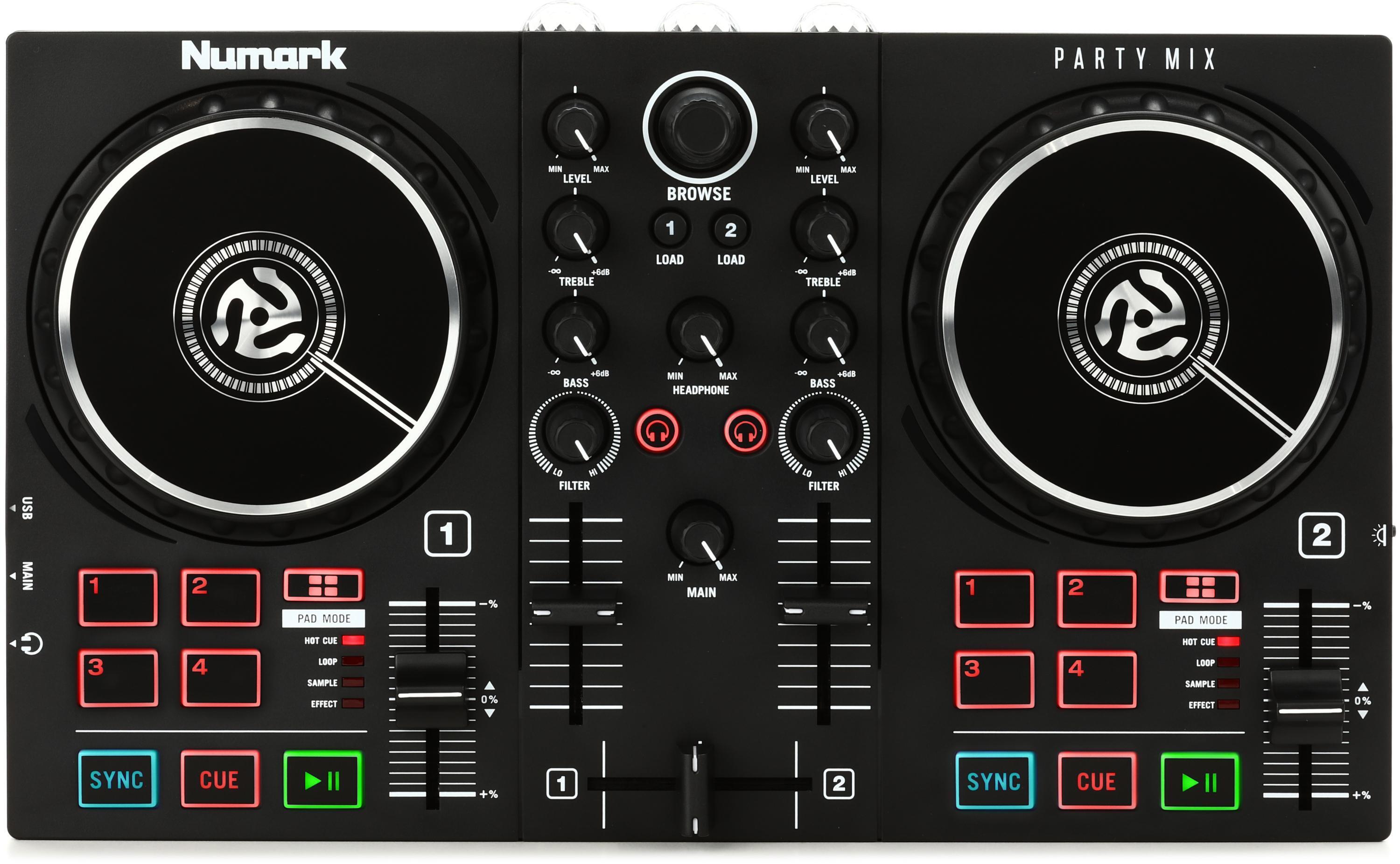 Numark Party Mix II DJ Controller with Built-in Light Show 