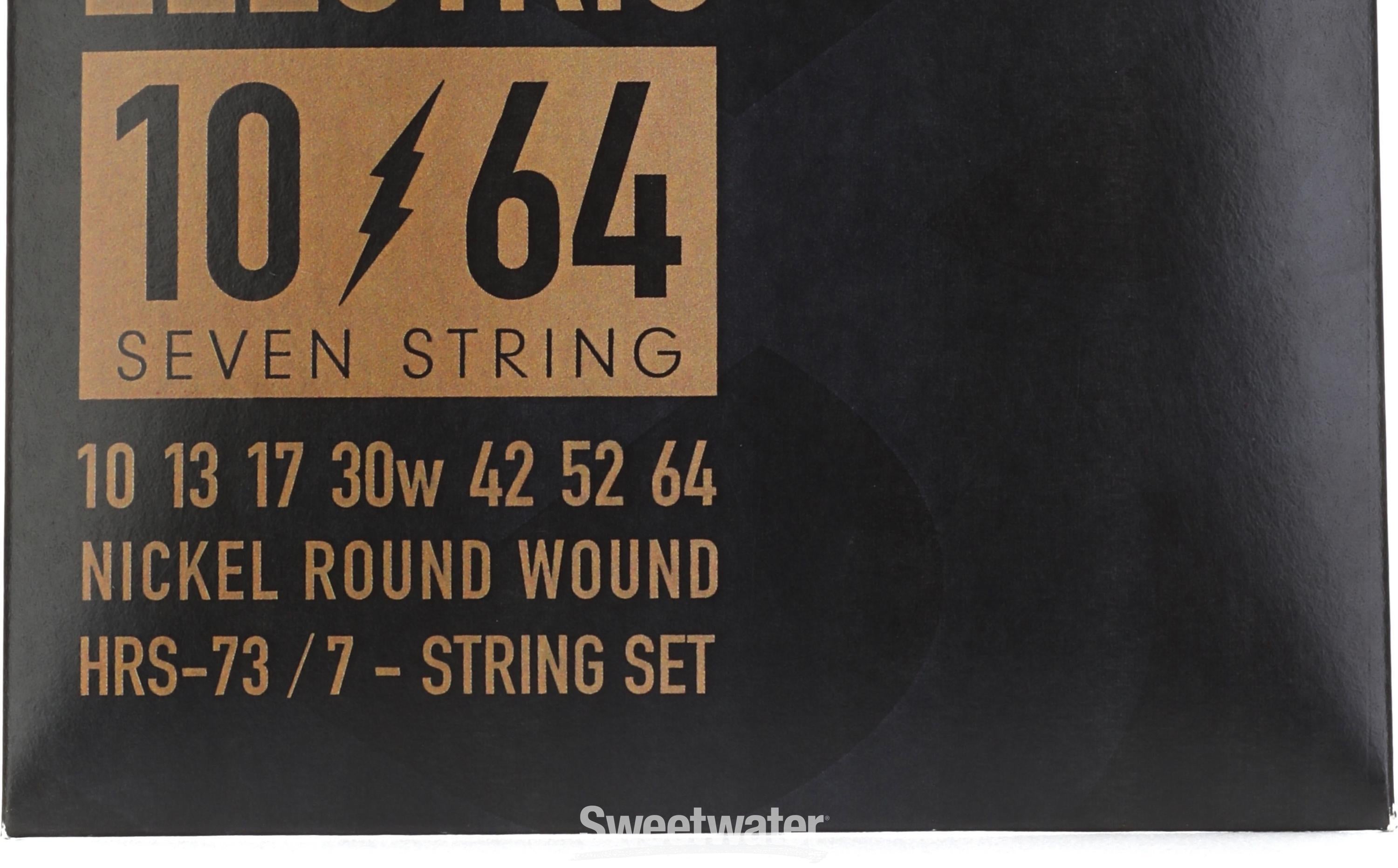 La Bella HRS 73 Nickel Electric Guitar Strings .010 .064 Heavy 7