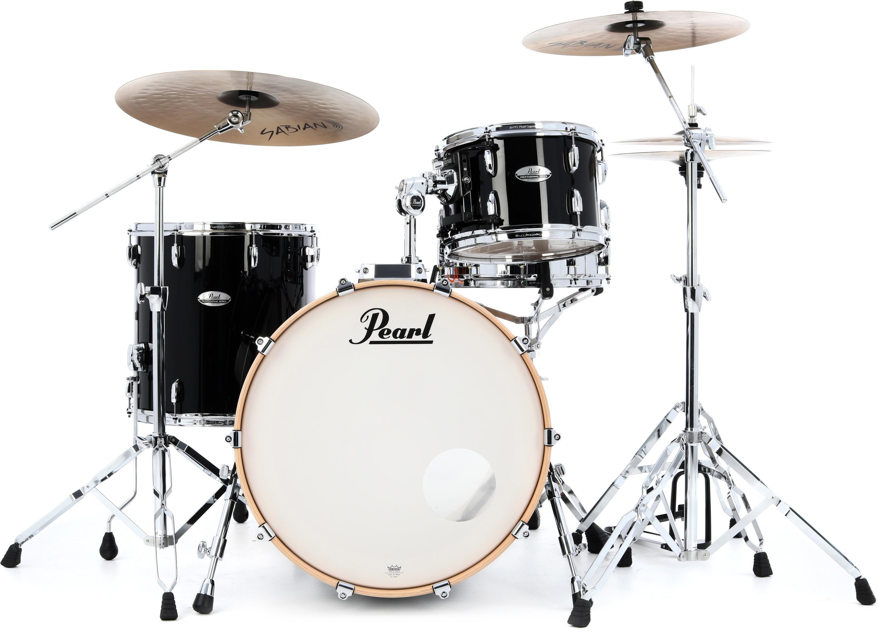 Photo of Pearl Professional Maple 3-piece Shell Pack - Piano Black
