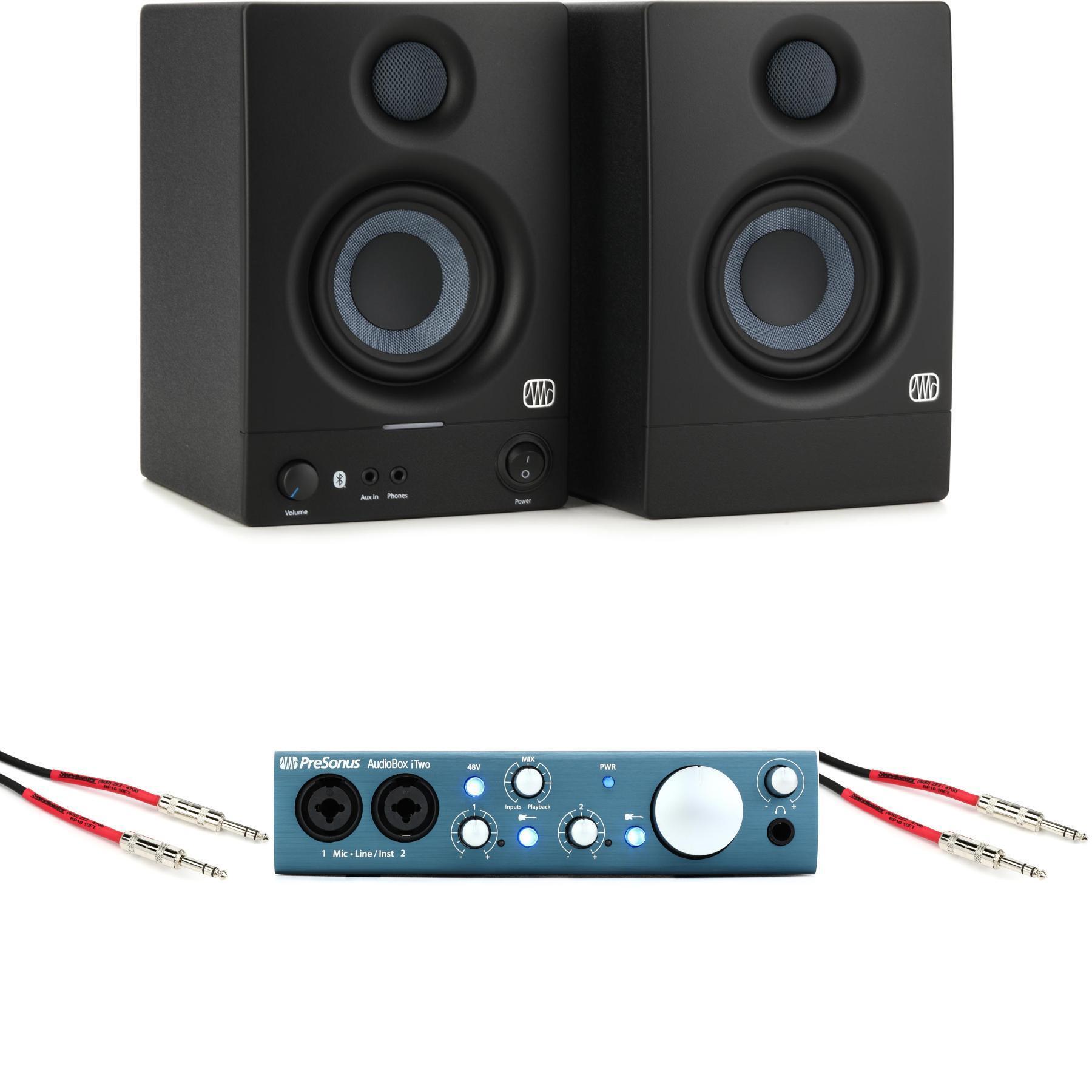 PreSonus AudioBox iTwo USB Audio Interface and Eris 3.5-inch Powered ...