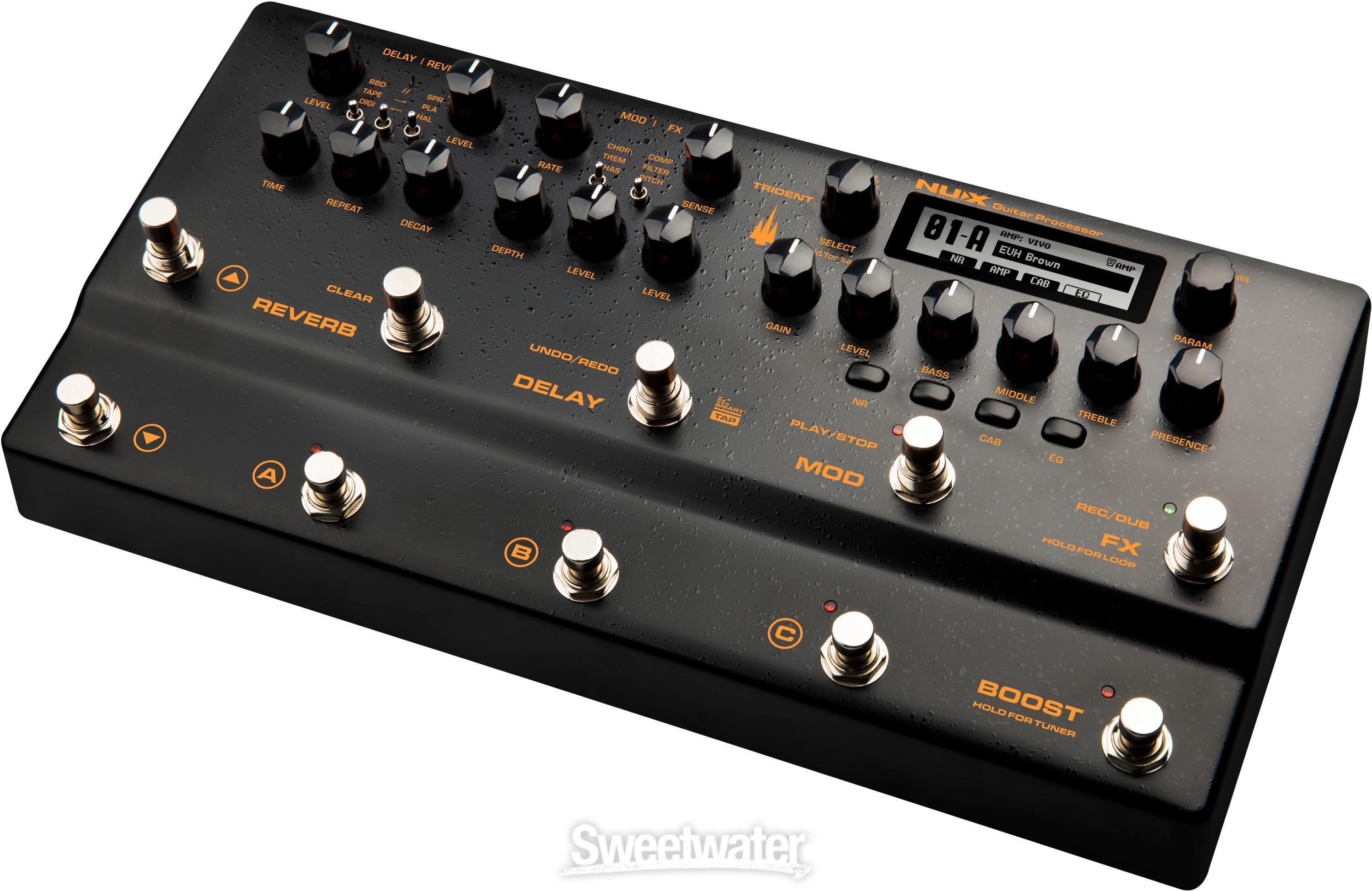 NUX Trident Amp Modeling and Multi-FX Pedal | Sweetwater