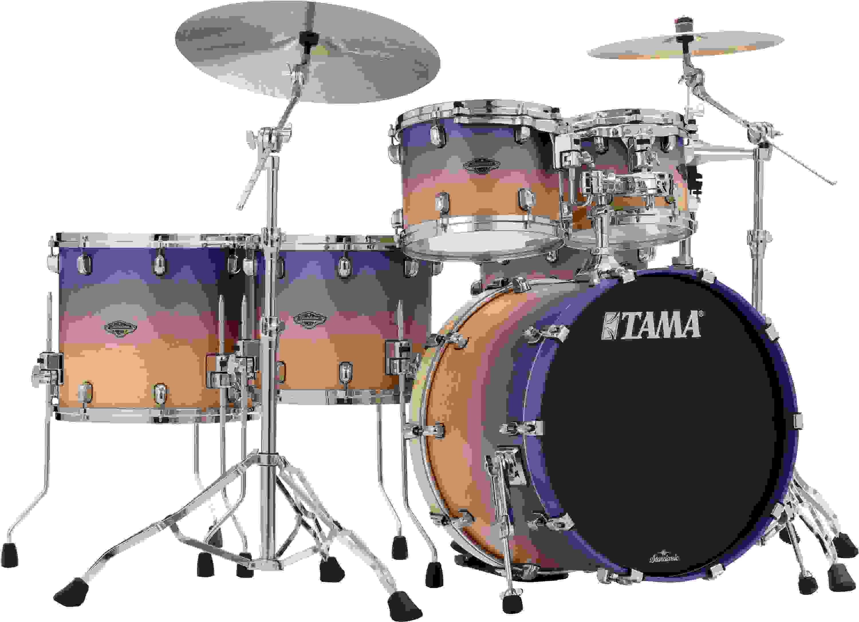 Tama Starclassic Walnut/Birch WBS52LS 5-piece Shell Pack - Satin Purple Atmosphere Fade