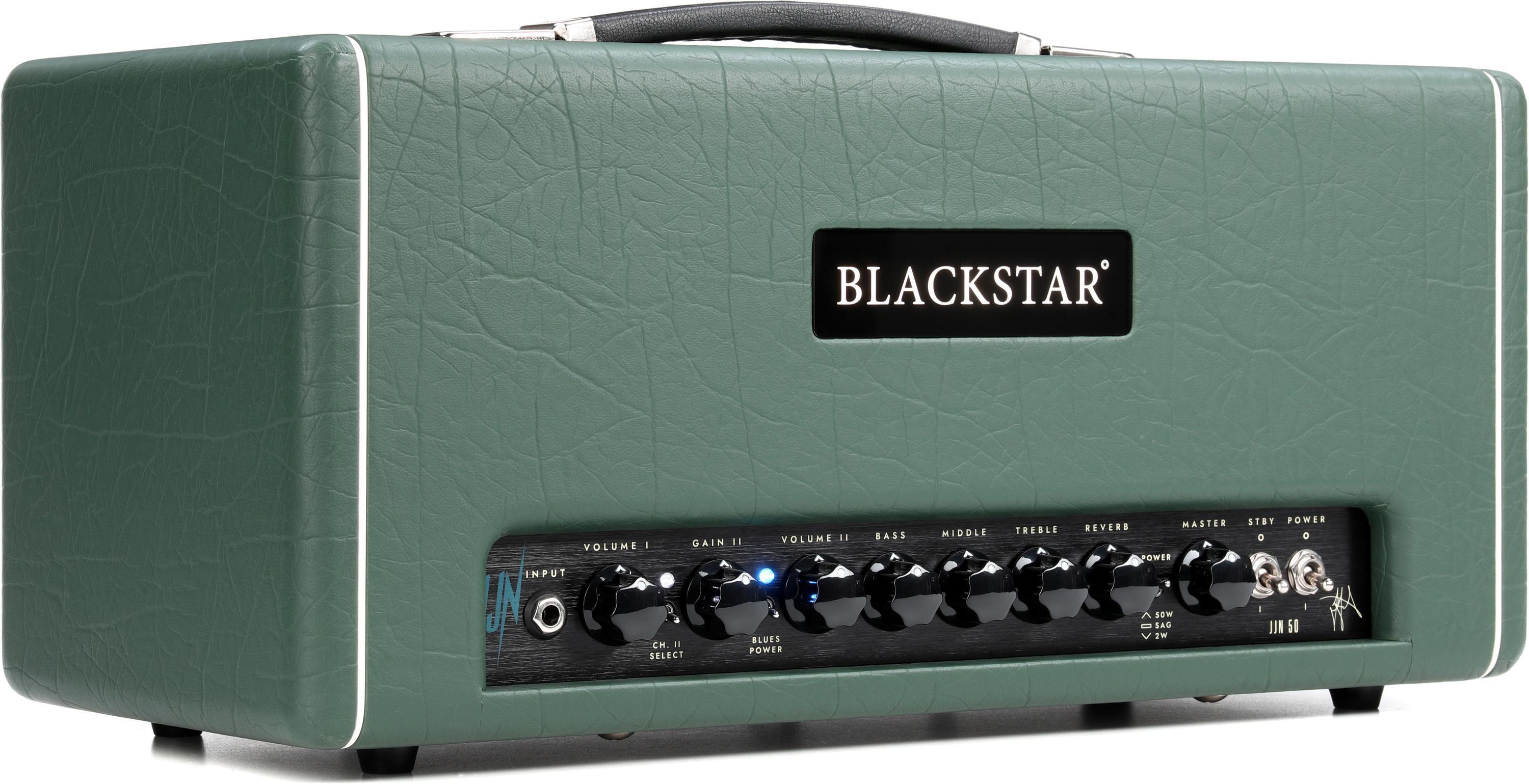 Photo of Blackstar St. James JJN 50H Jared James Nichols Signature 50-watt Guitar Tube Amp Head - Racing Green Tolex