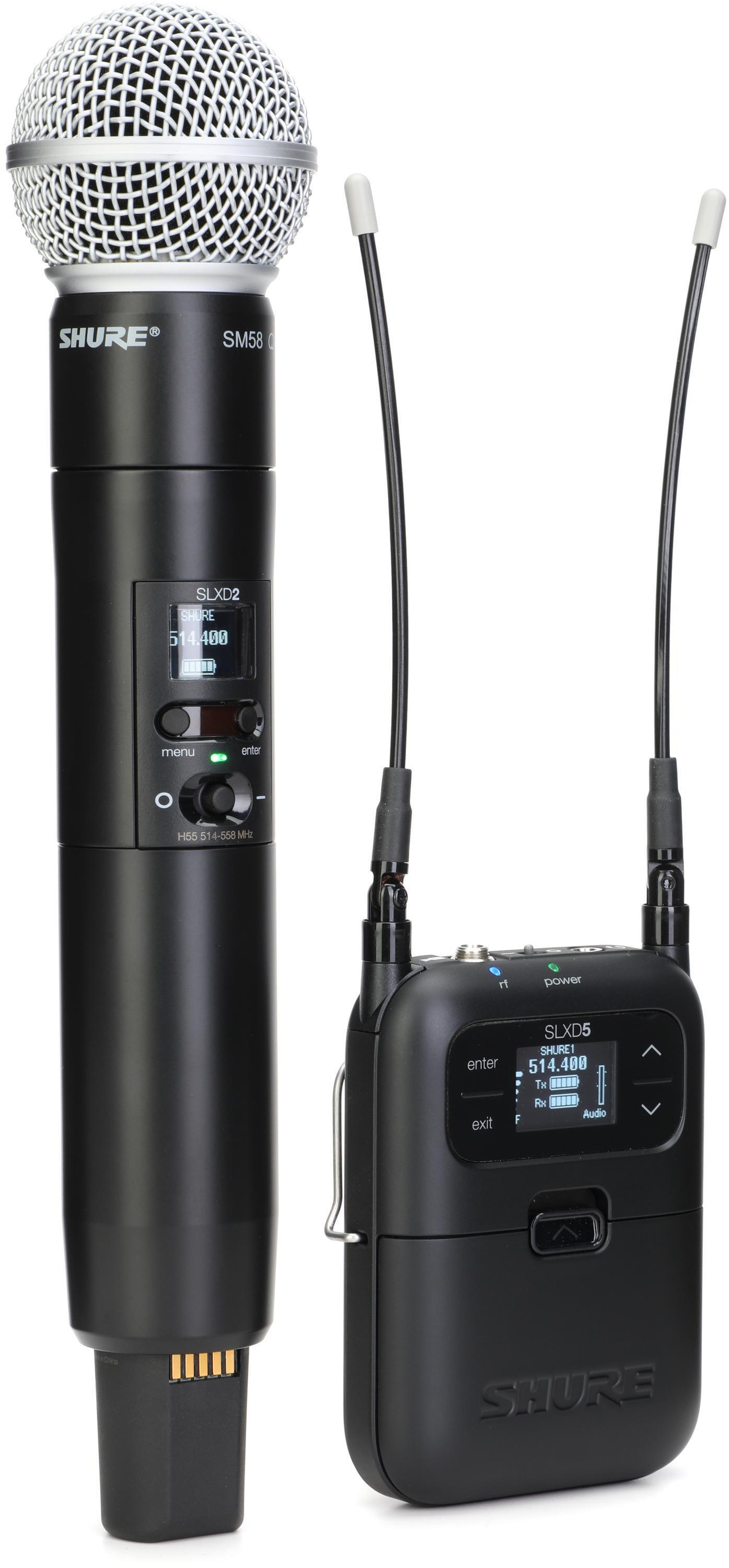 Shure SLXD25/SM58 Digital Wireless Portable Handheld Microphone