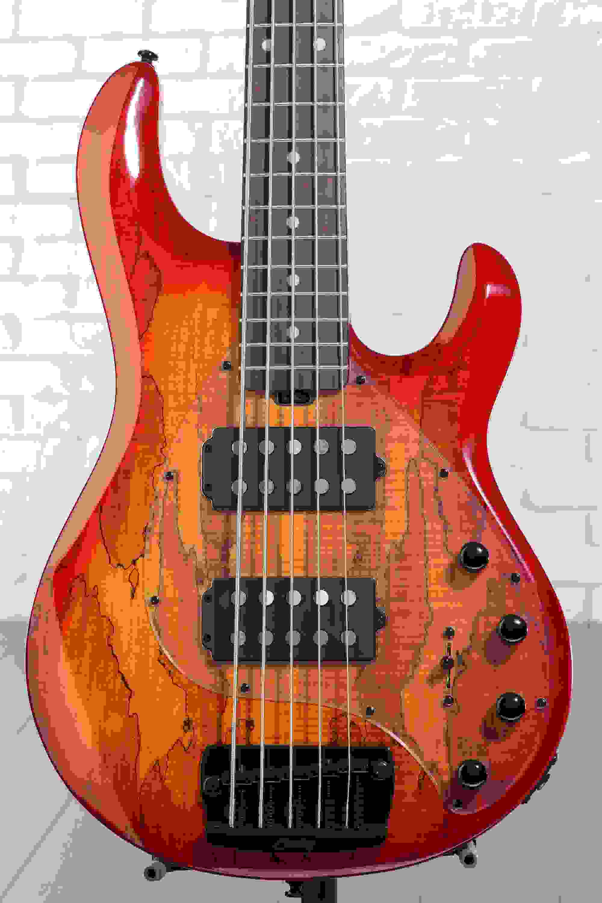 Sterling By Music Man StingRay RAY35HH 5-string Bass Guitar - Blood Orange Burst