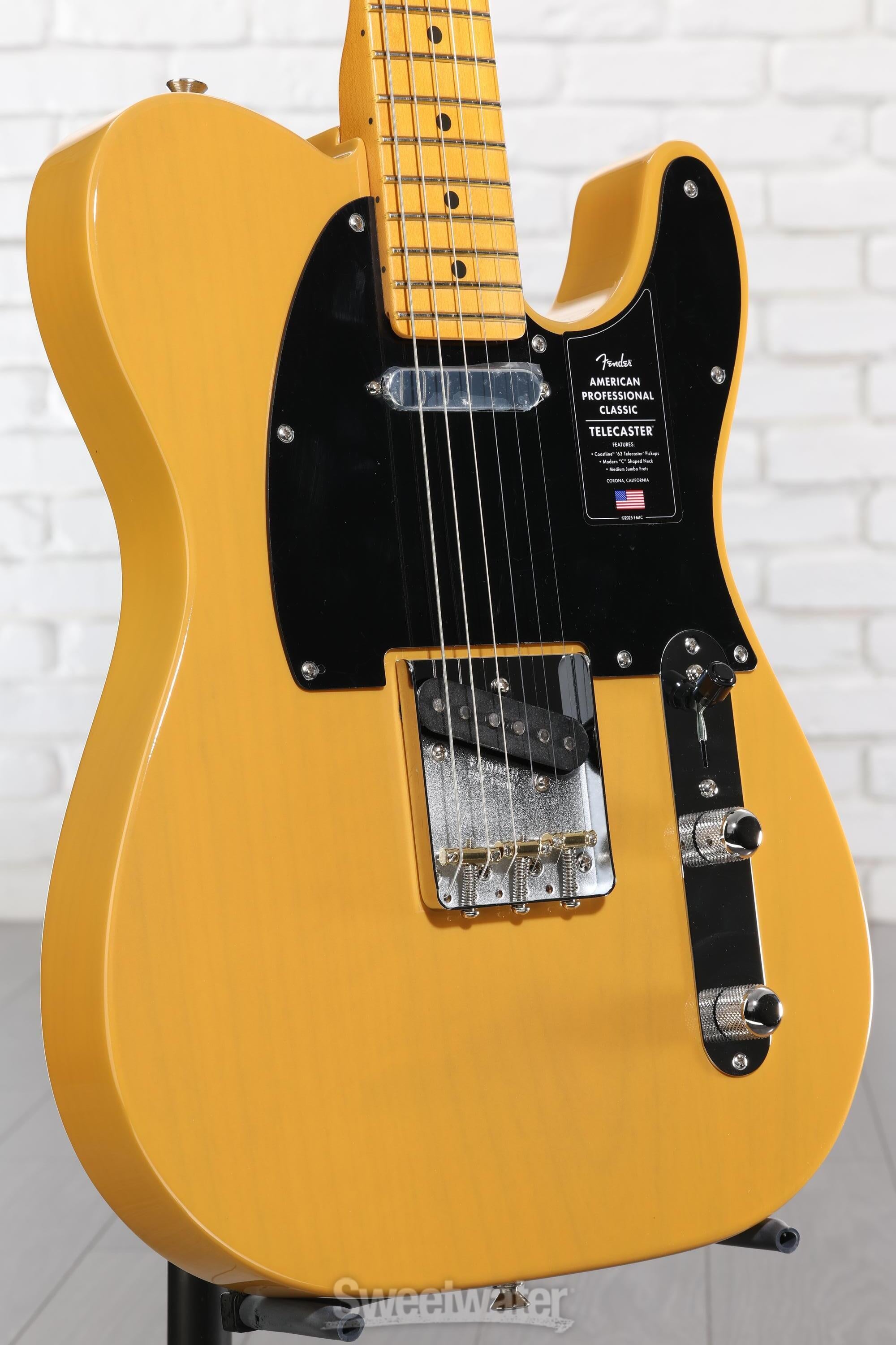 Photo of Fender American Professional Classic Telecaster Electric Guitar - Butterscotch Blonde