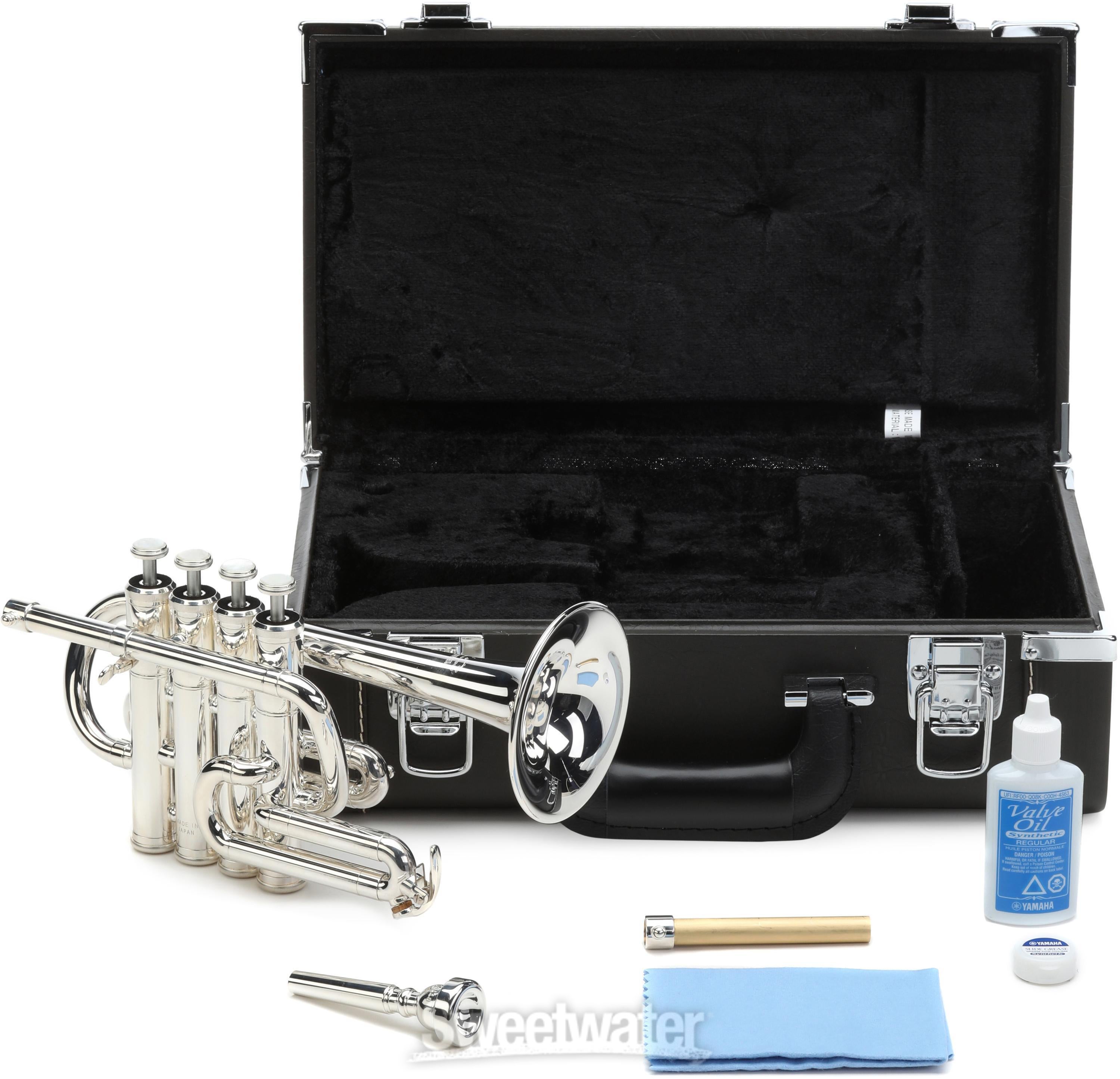 Yamaha YTR-6810S Professional Bb/A Piccolo Trumpet - Silver Plated