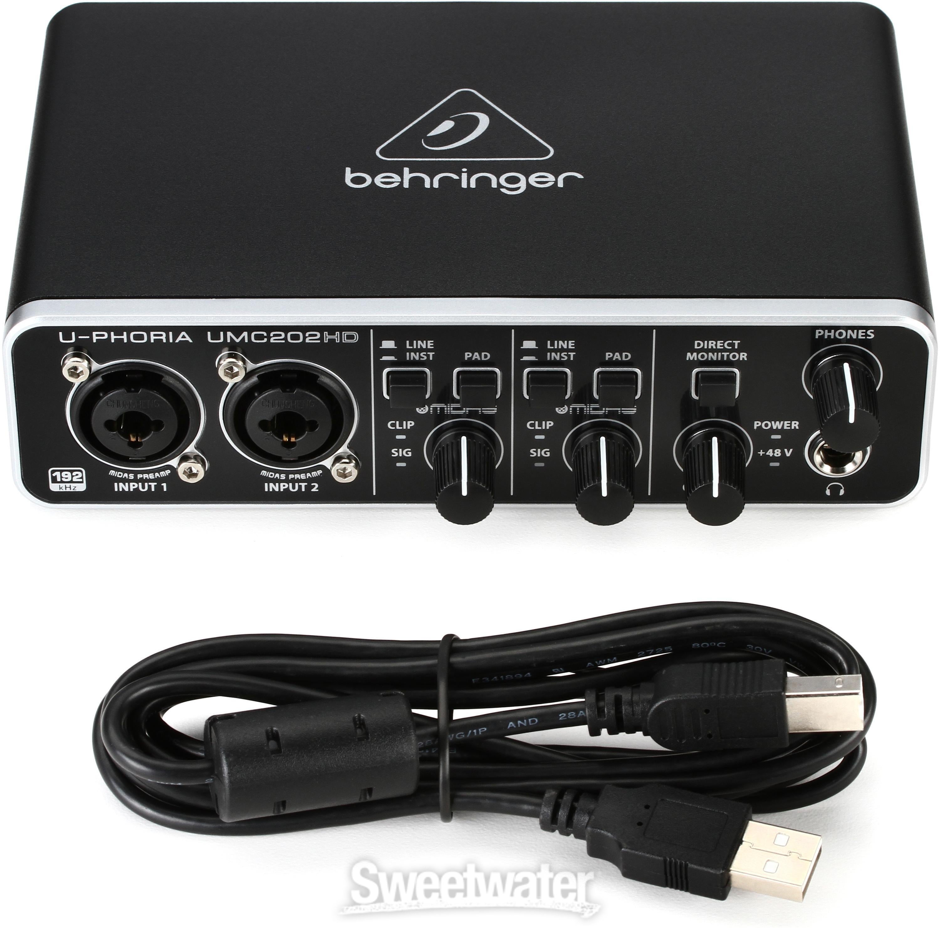Behringer U-Phoria UMC202HD USB Audio Interface