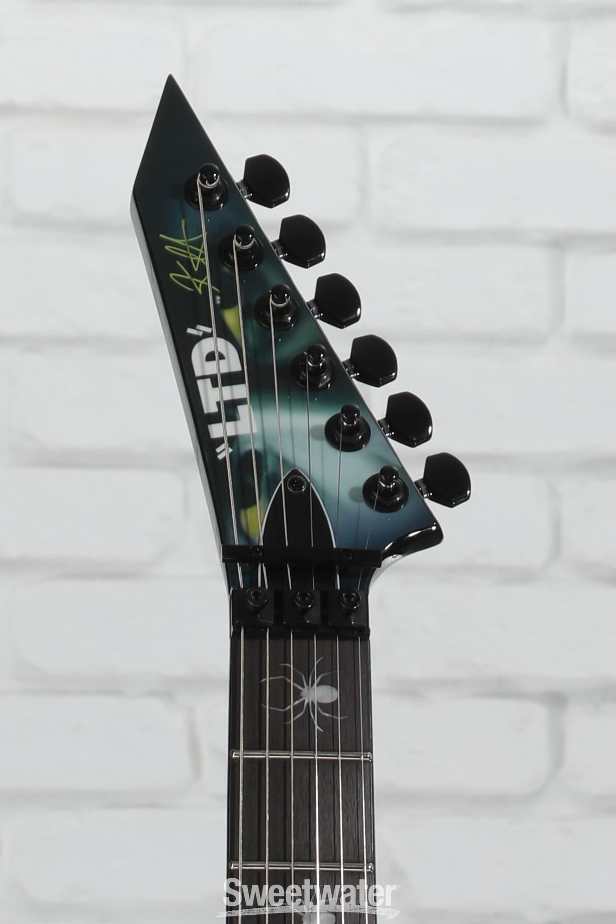 ギター ESP LTD Kirk Hammett Signature KH-WZ White Zombie Electric