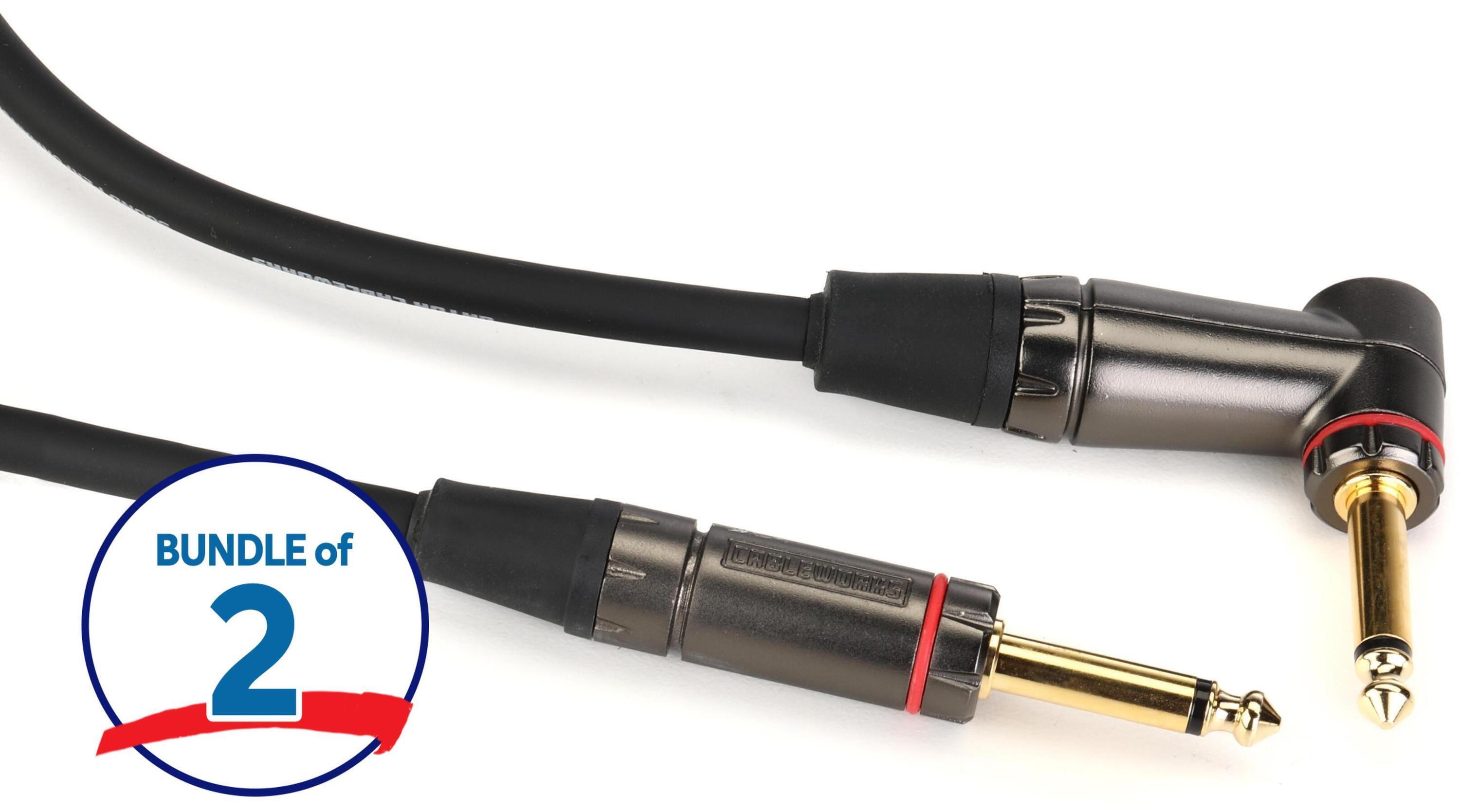 Photo of Gator Cableworks Headliner Series Instrument Cable - 20 foot (2-pack)