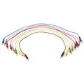Photo of Hosa CPP-890 1/4-inch TS Male Patch Cable 8-pack - 3 foot (Various Colors)