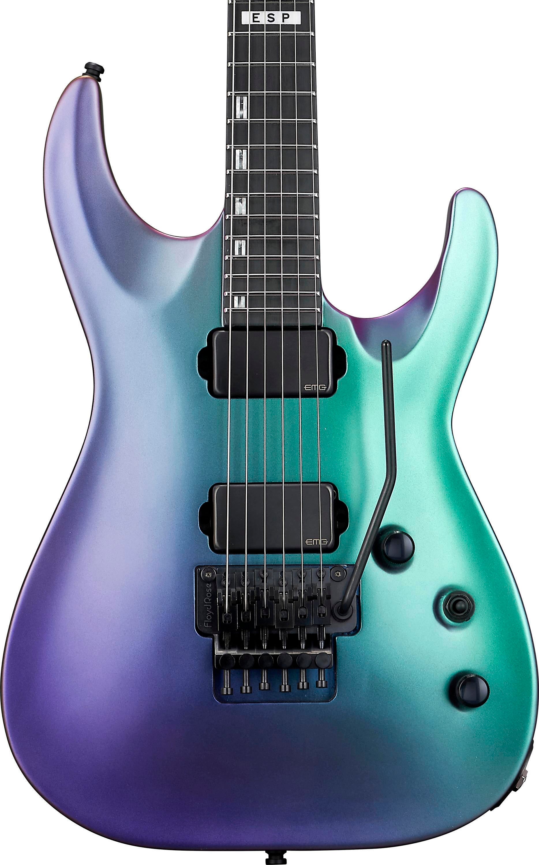 ESP USA M-II HT Quilted Maple - Aqua Marine Sunburst | Sweetwater