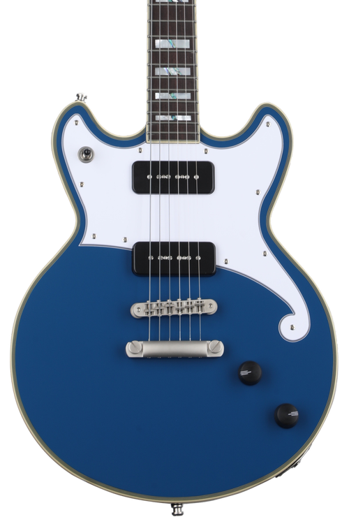 D'Angelico Deluxe Brighton Limited Edition - Sapphire with Stopbar