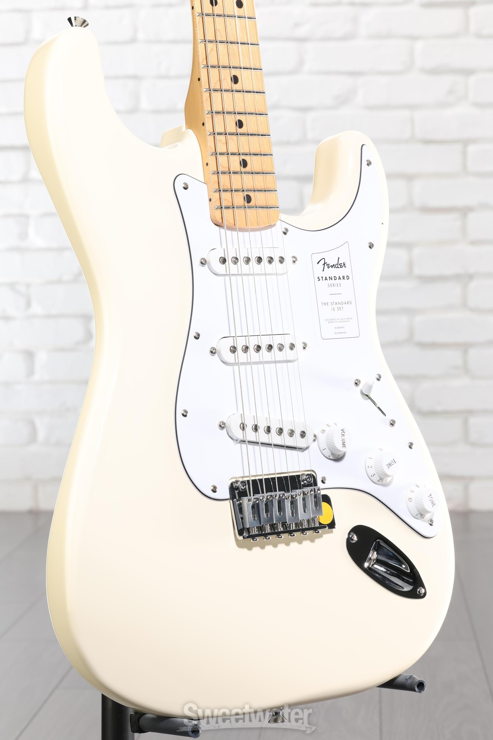 Photo of Fender Standard Stratocaster Electric Guitar - Olympic White