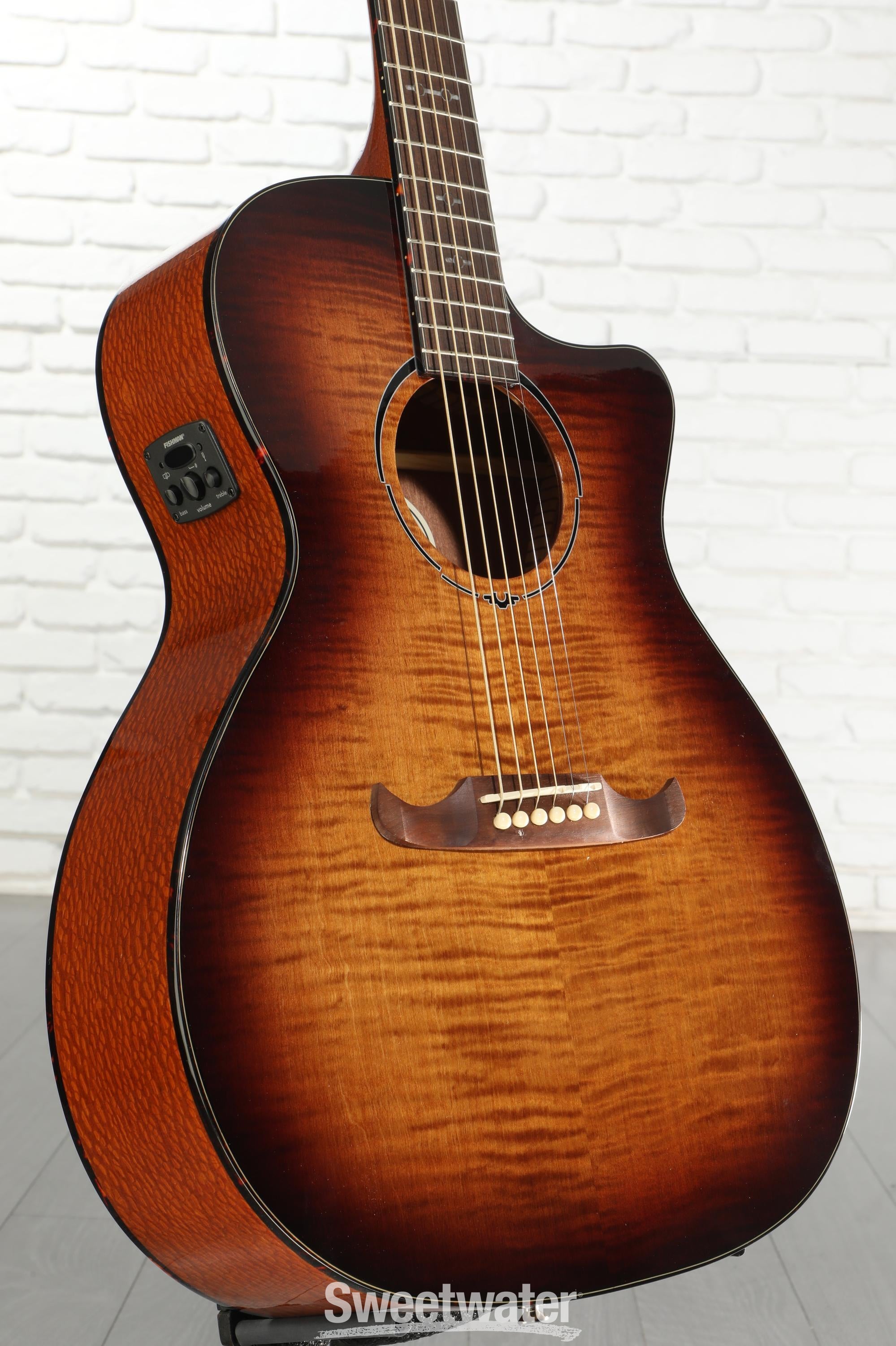 Fender FA-345CE Auditorium - 3-Tone Tea Burst | Sweetwater