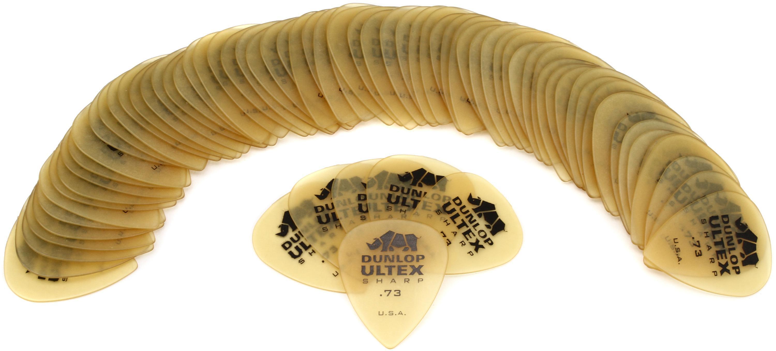 Photo of Dunlop Ultex Sharp Guitar Picks .73mm 72-pack