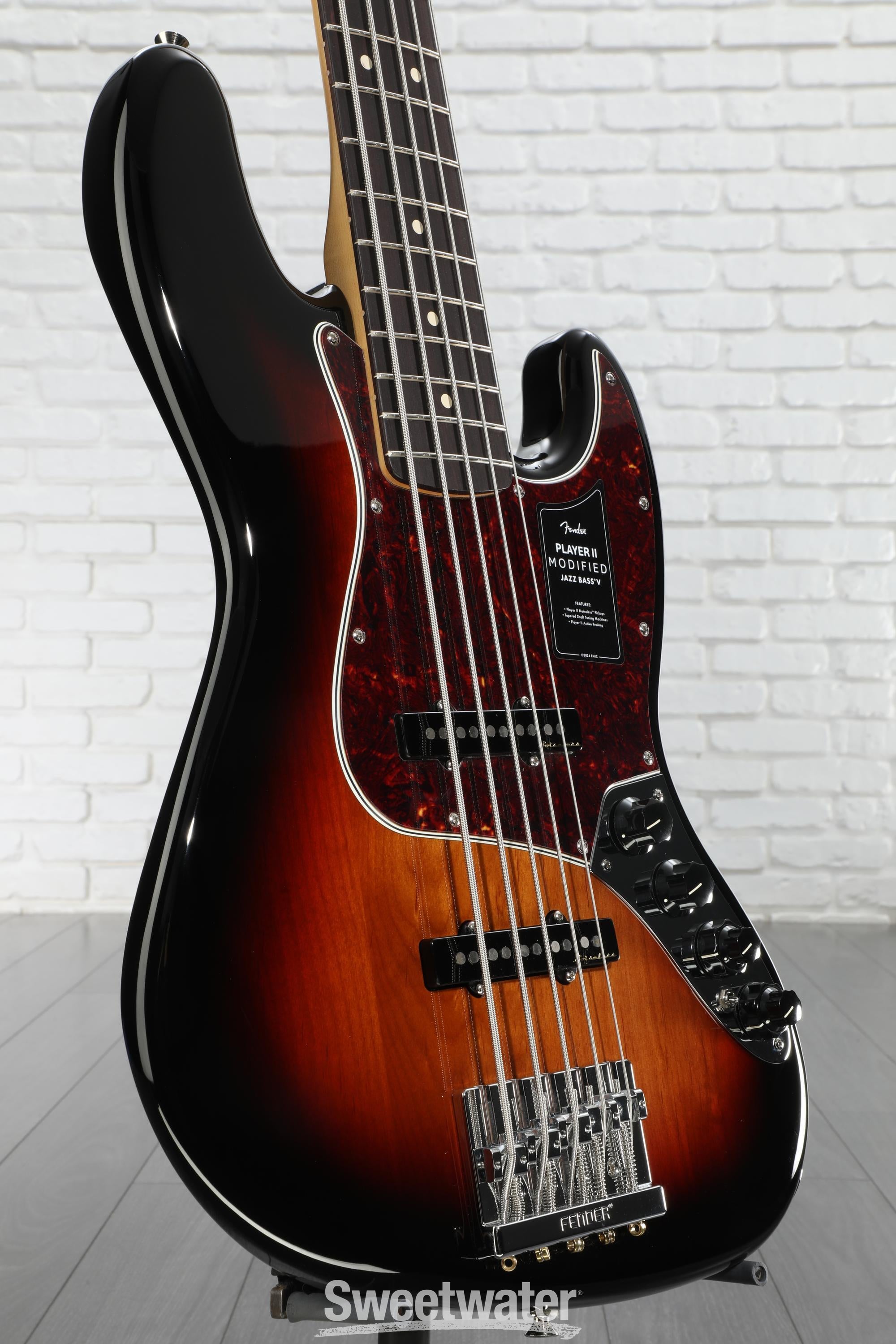 Fender Player II Modified Active Jazz Bass V - 3-tone Sunburst
