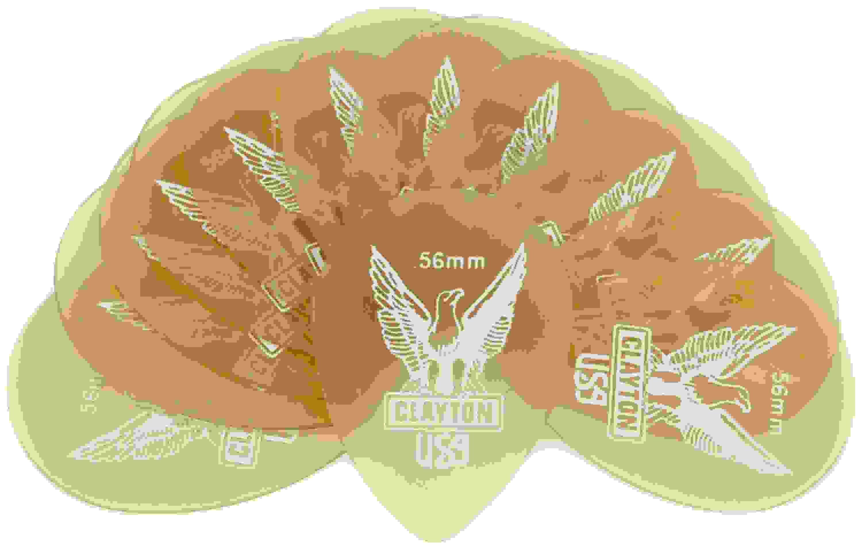 Clayton Ultem Small Teardrop Picks 12-pack .56mm