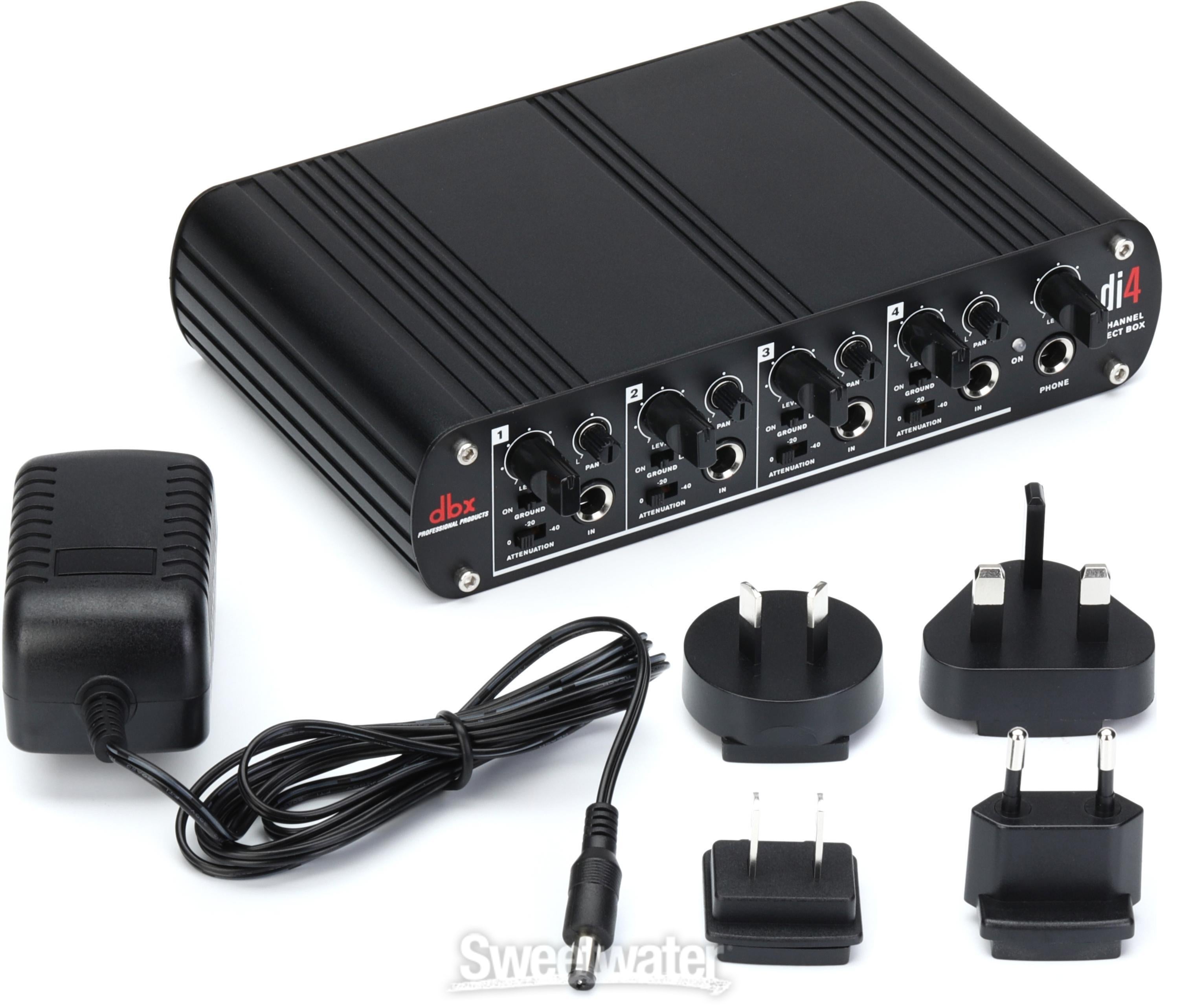 dbx Di4 4-channel Active Direct Box with Line Mixer | Sweetwater