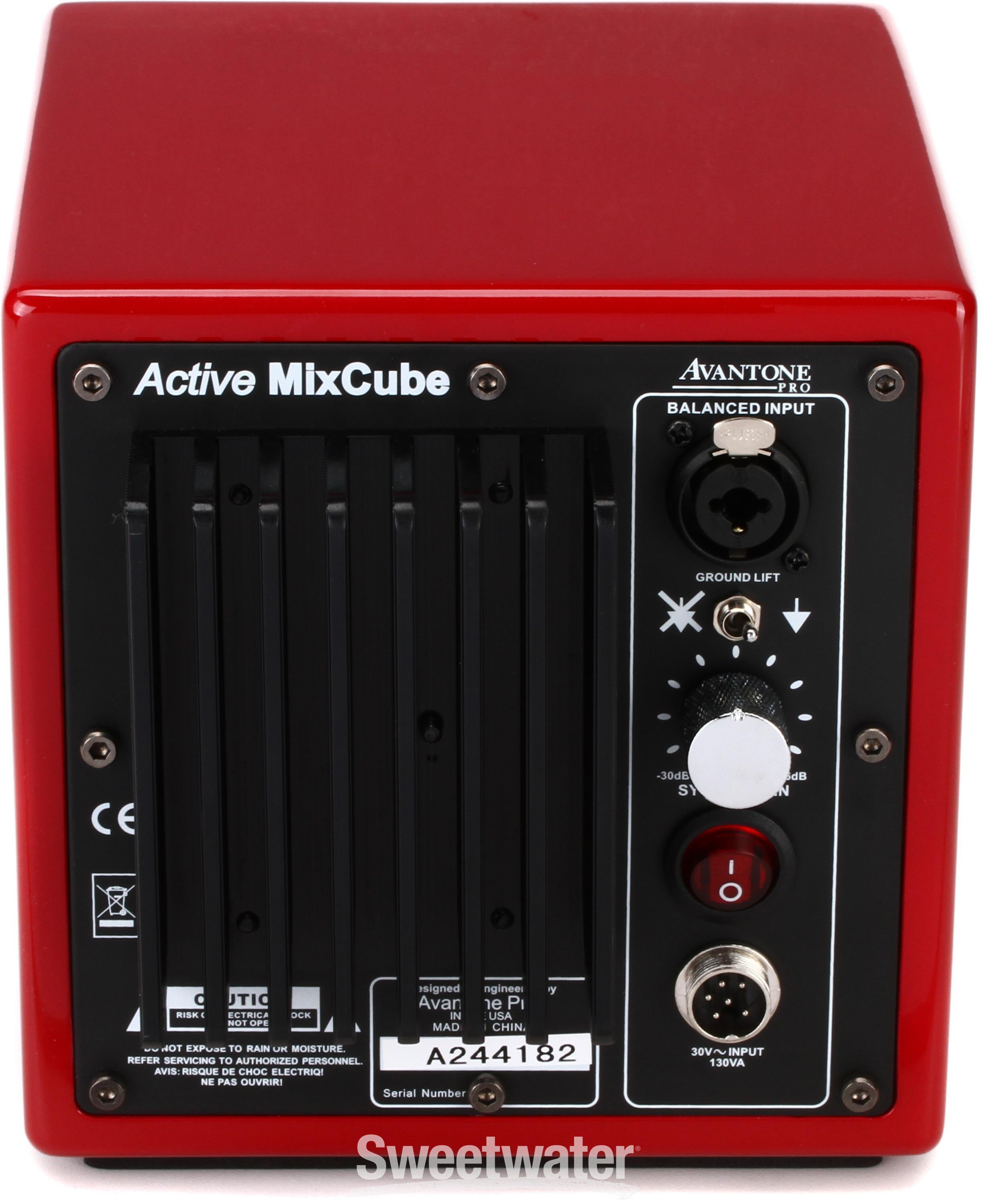 Active MixCube 5.25 inch Powered Studio Monitor - Red (each