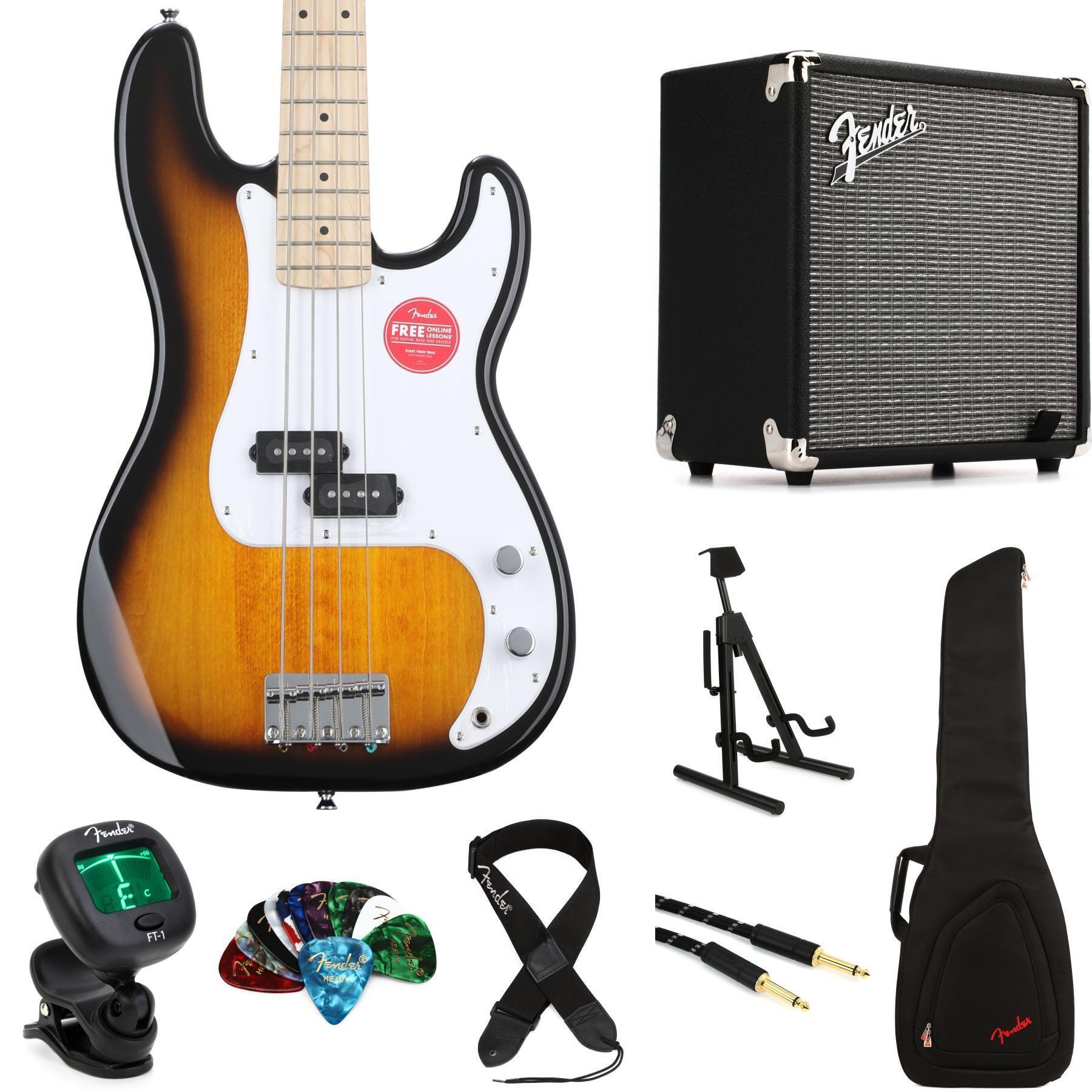 Squier Sonic Precision Bass - 2-color Sunburst | Sweetwater