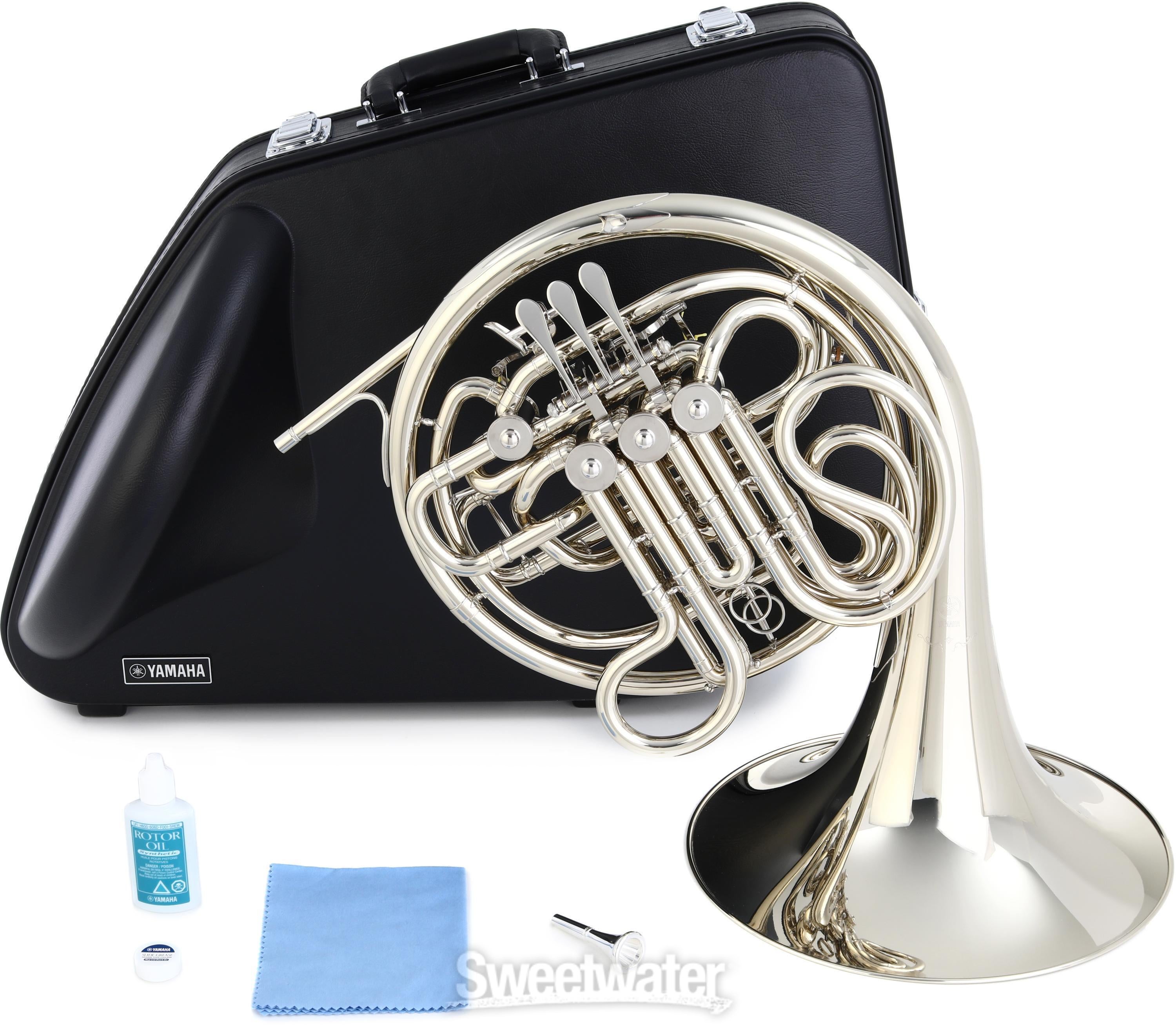 Yamaha YHR-672N Professional Double Horn - Nickel Silver with