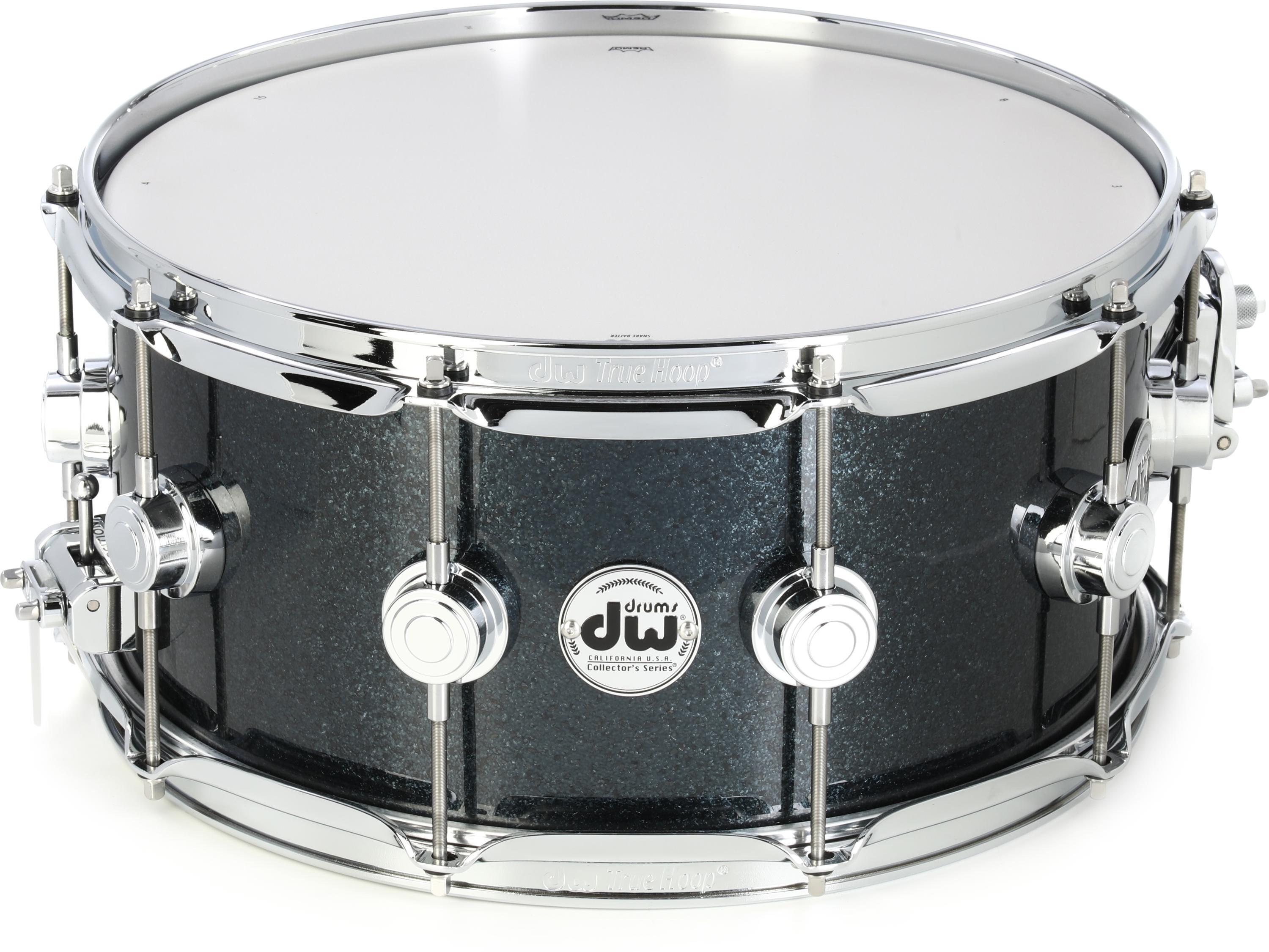 Photo of DW Collector's Series SonicPly Snare Drum - 6.5 inches x 14 inches, Gun Metal Sparkle Glass