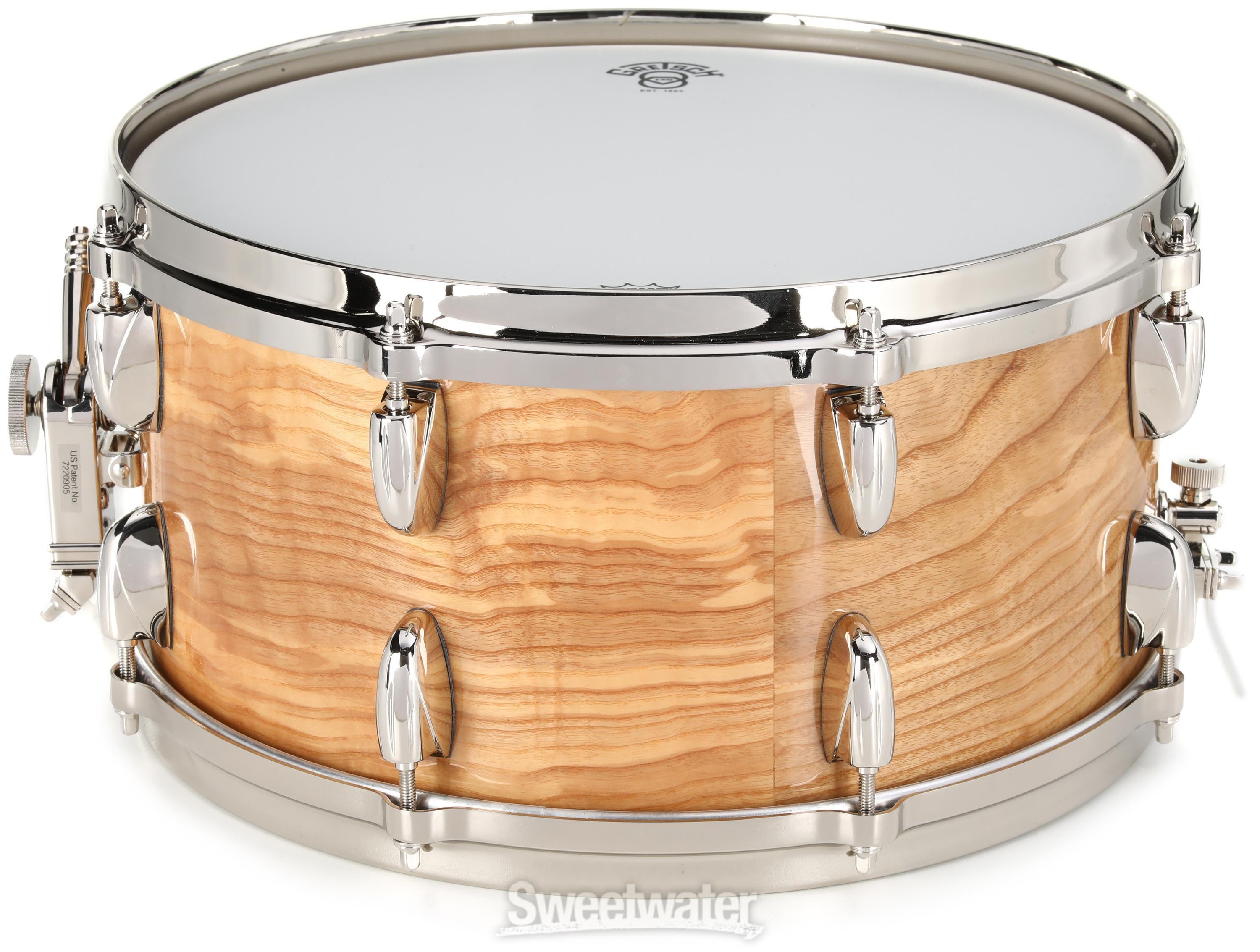 Limited-edition 140th-anniversary USA Custom 7 x 14-inch Snare Drum -  Figured Ash - Sweetwater