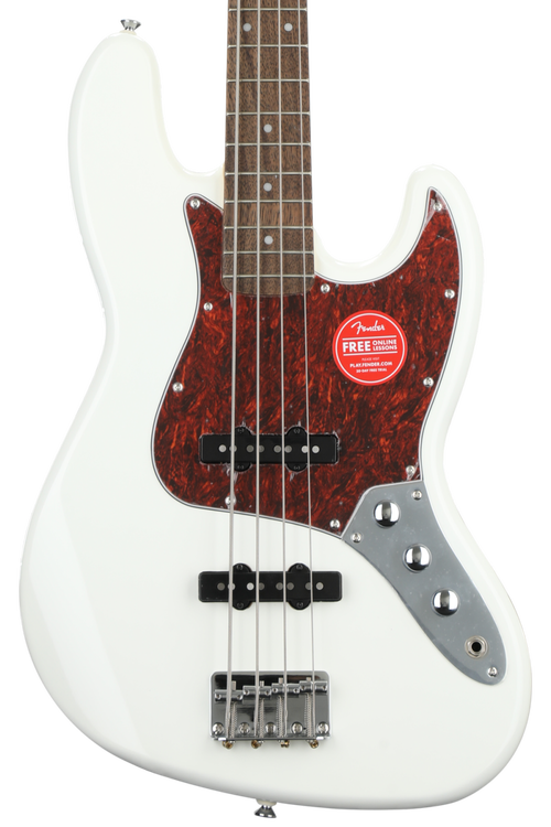 Squier Vintage Modified Jazz Bass - Olympic White | Sweetwater