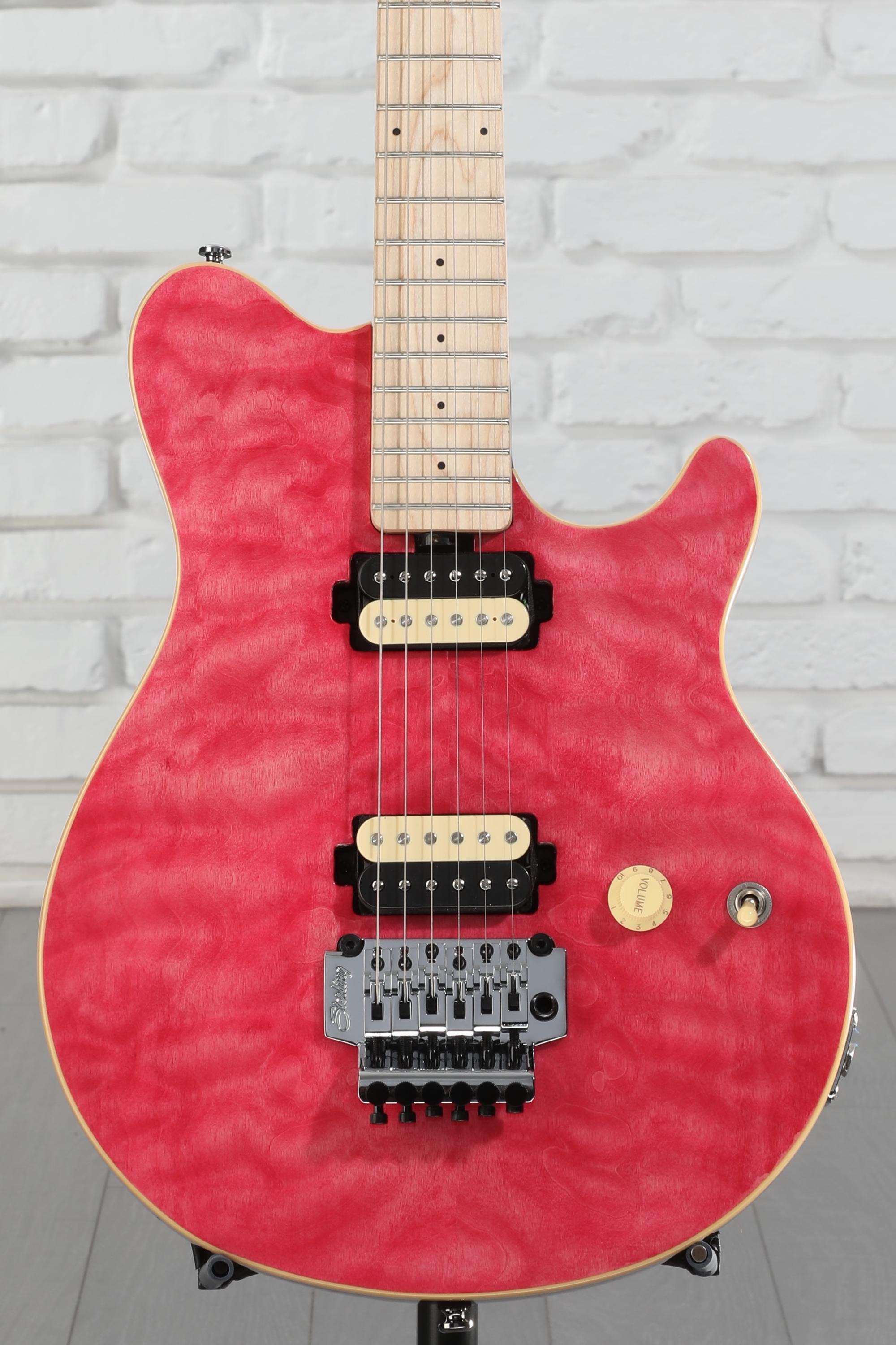 新品【Sterling by MUSICMAN】AX40 (Trans Red) Sterling By Music Man Axis Quilted Maple Electric Guitar