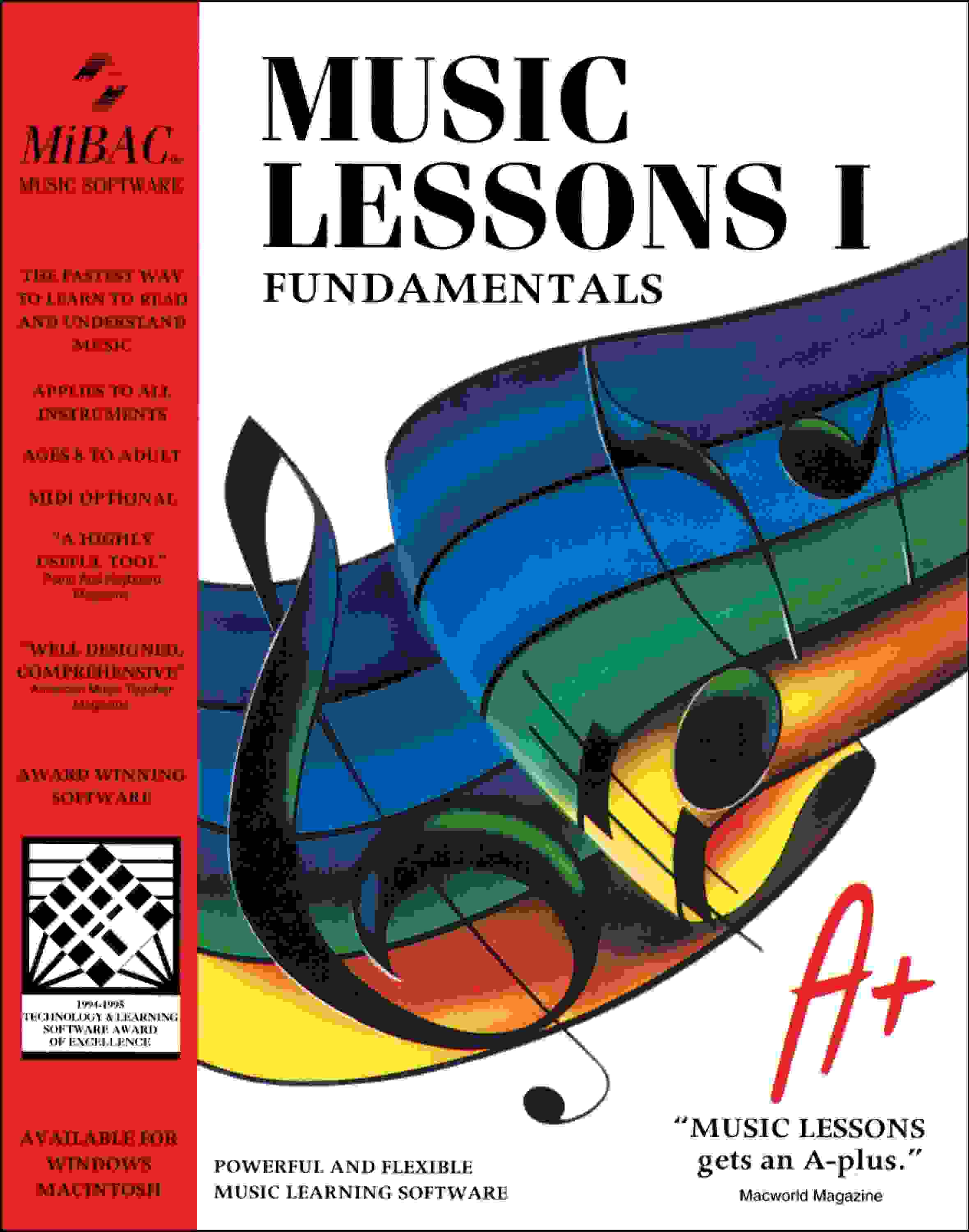 MIBAC Music Software Music Lessons I and II