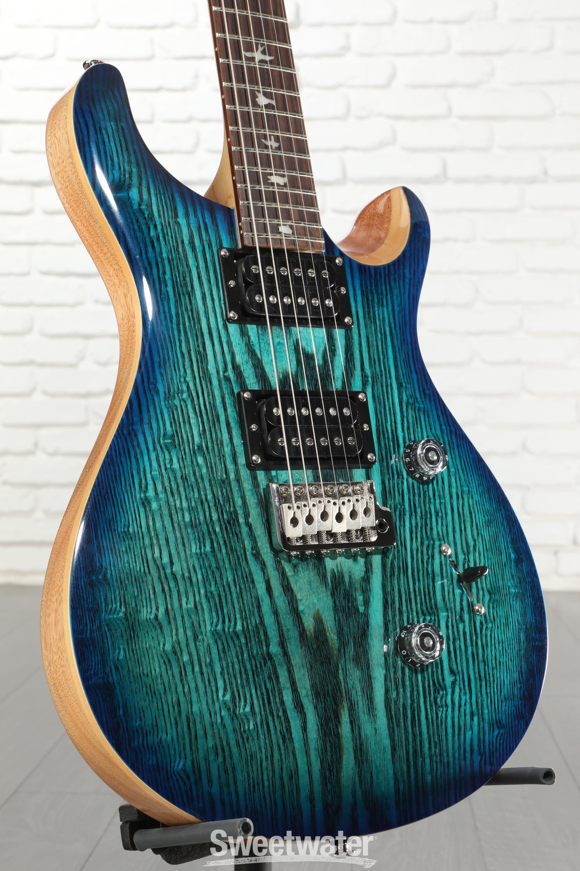 PRS SE Custom 24 Exotic Electric Guitar - Lake Blue | Sweetwater