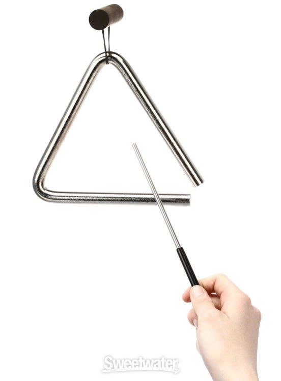 Music Triangle Instrument Set with Striker (4 inch- Pack of 2