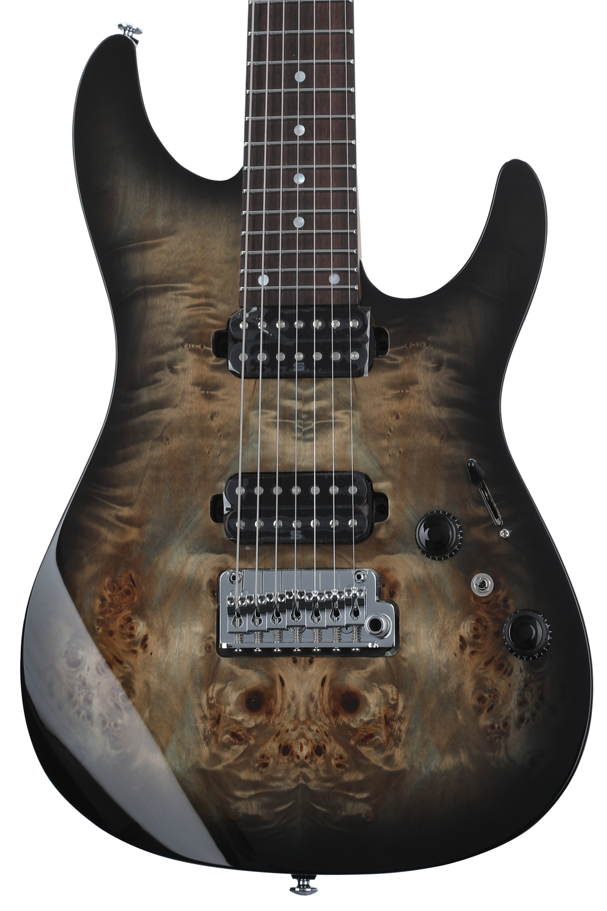 Ibanez Premium AZ427P1PB 7-string Electric Guitar - Charcoal Black